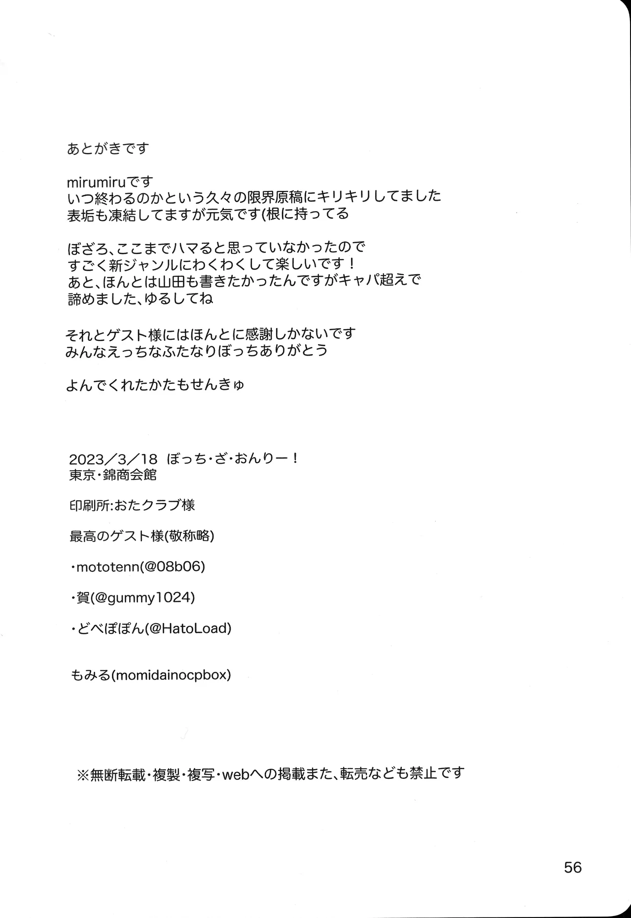 [mirumirulibraly (mirumiru)] Kono Hoshi no Shita de (Bocchi the Rock!) numero di immagine  54