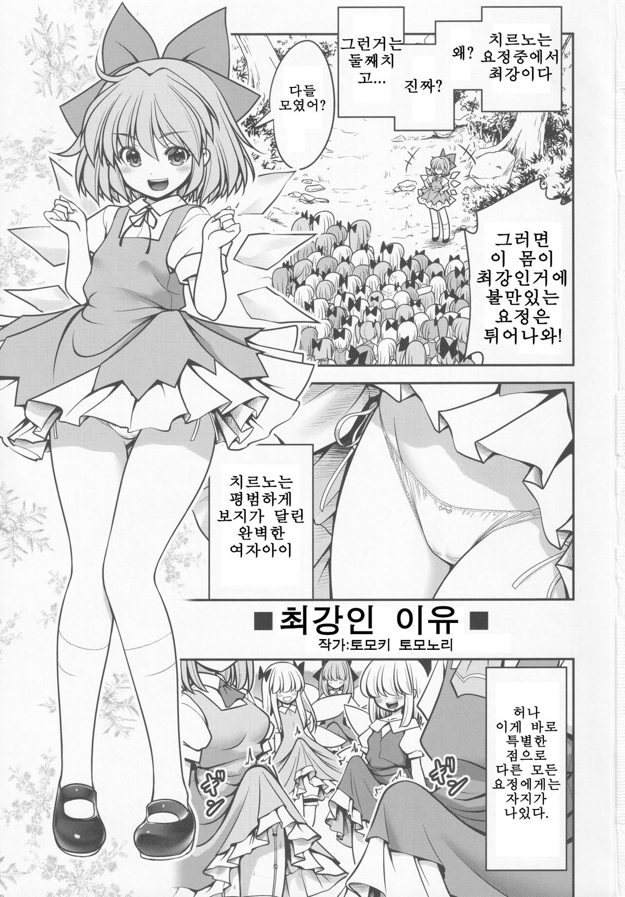 (Kouroumu 16) [Nigawarai Yashiki (Tomoki Tomonori)] Saikyou no Riyuu | 최강인 이유 (Hyousei Daisensou) (Touhou Project) [Korean] image number 2