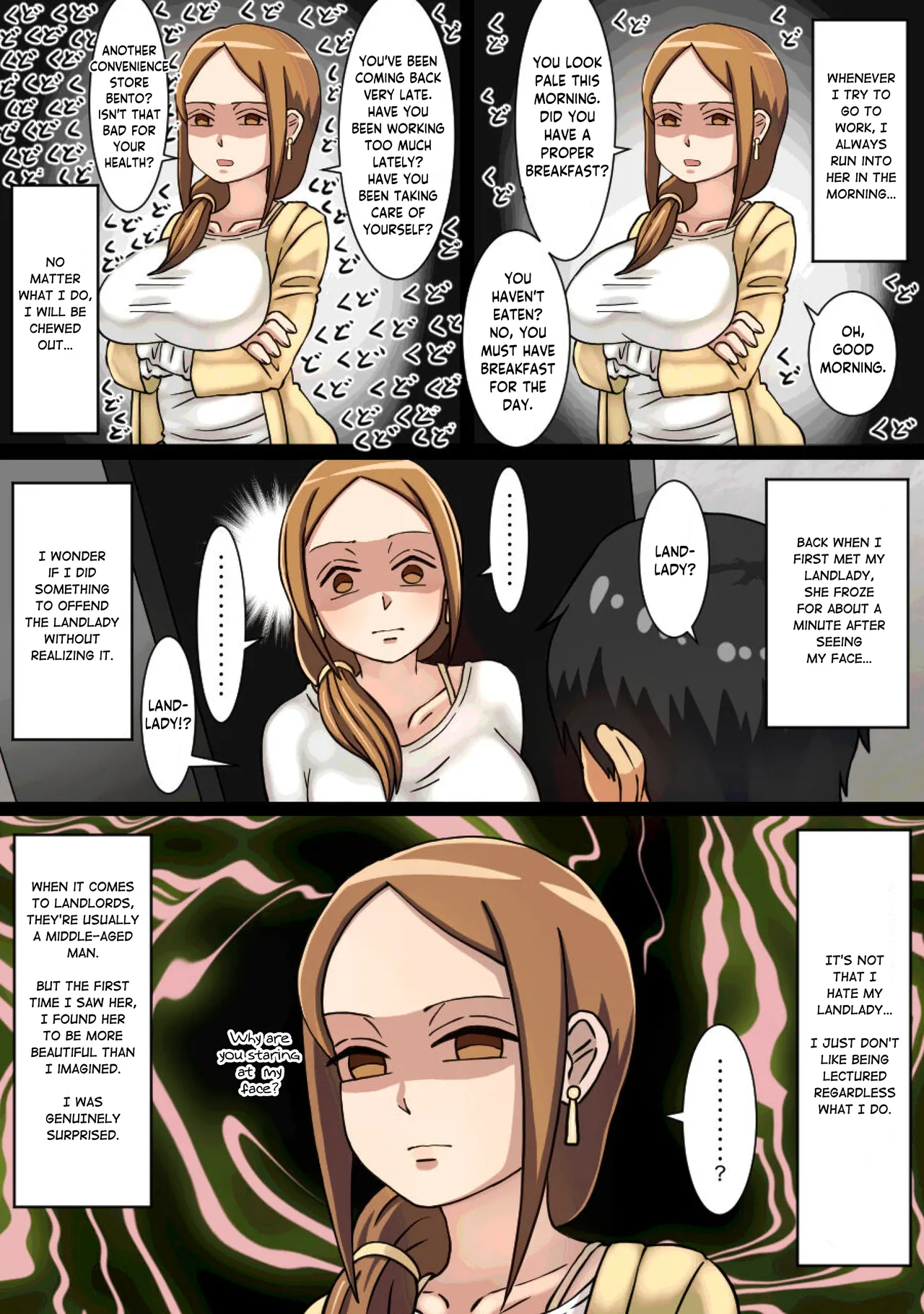 [Kaisendoh (Makuzira)] The Story of the Landlady Taking Advantage of Me While I Was Sleeping and Secretly Having Sex With Me [English] изображение № 7