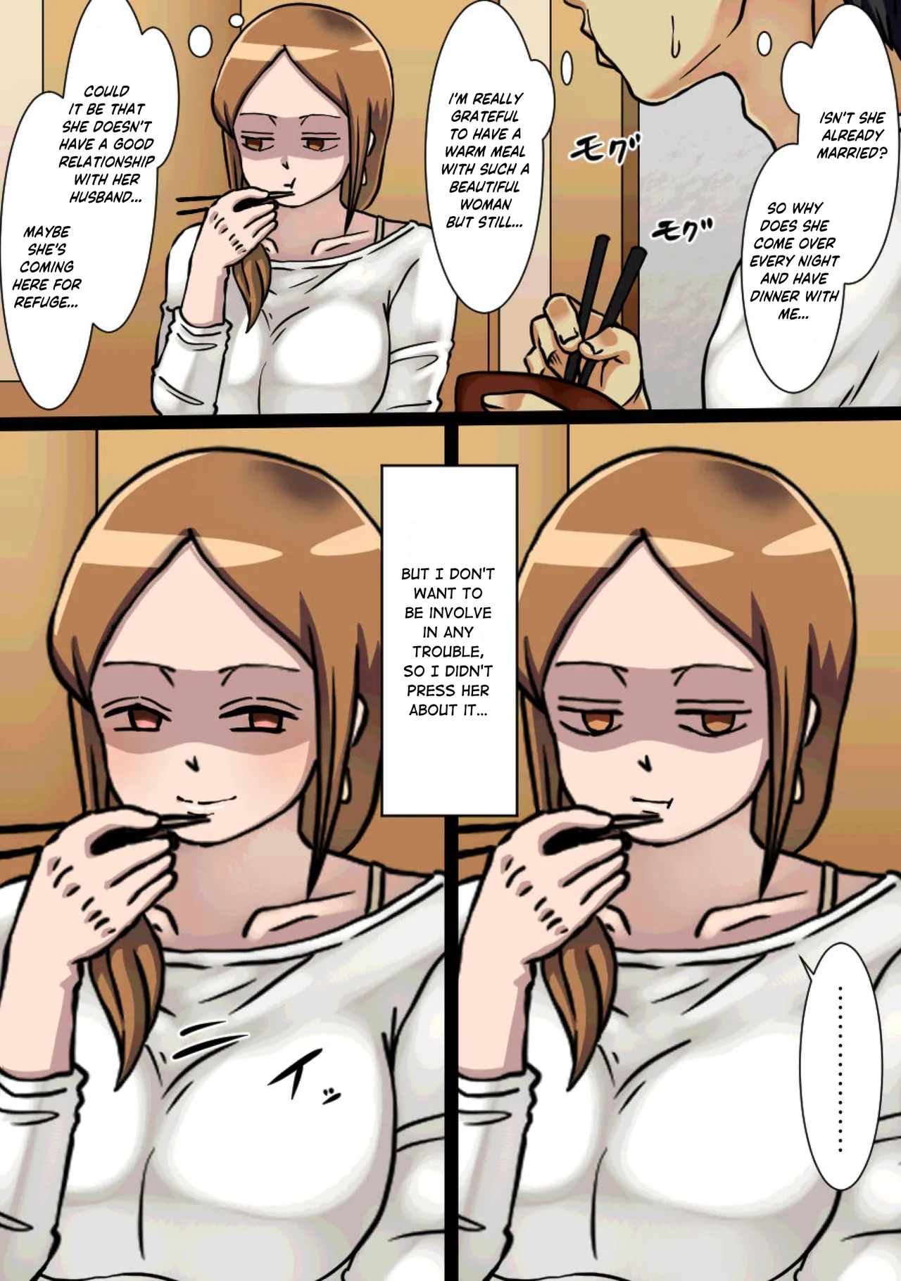 [Kaisendoh (Makuzira)] The Story of the Landlady Taking Advantage of Me While I Was Sleeping and Secretly Having Sex With Me [English] изображение № 12