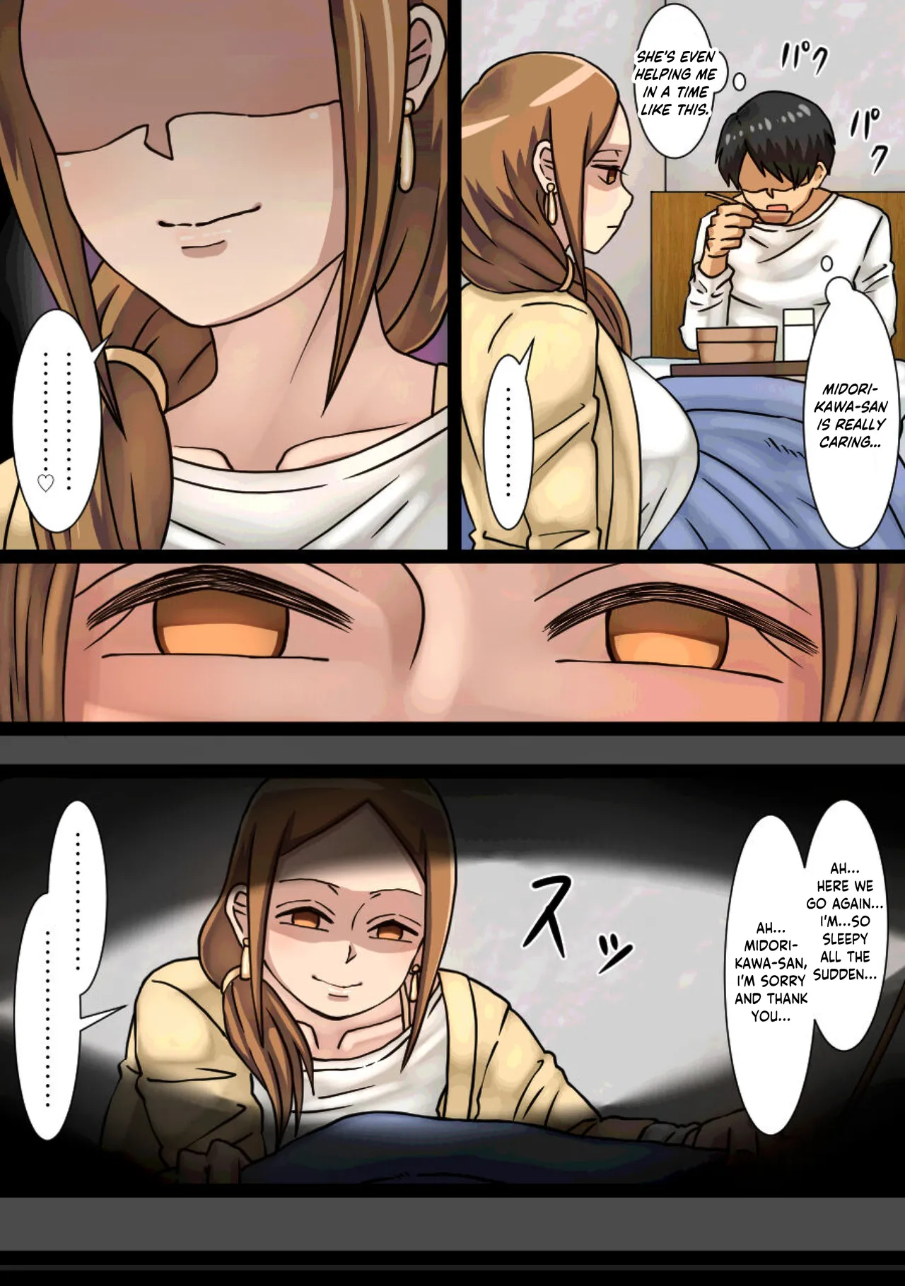 [Kaisendoh (Makuzira)] The Story of the Landlady Taking Advantage of Me While I Was Sleeping and Secretly Having Sex With Me [English] изображение № 14