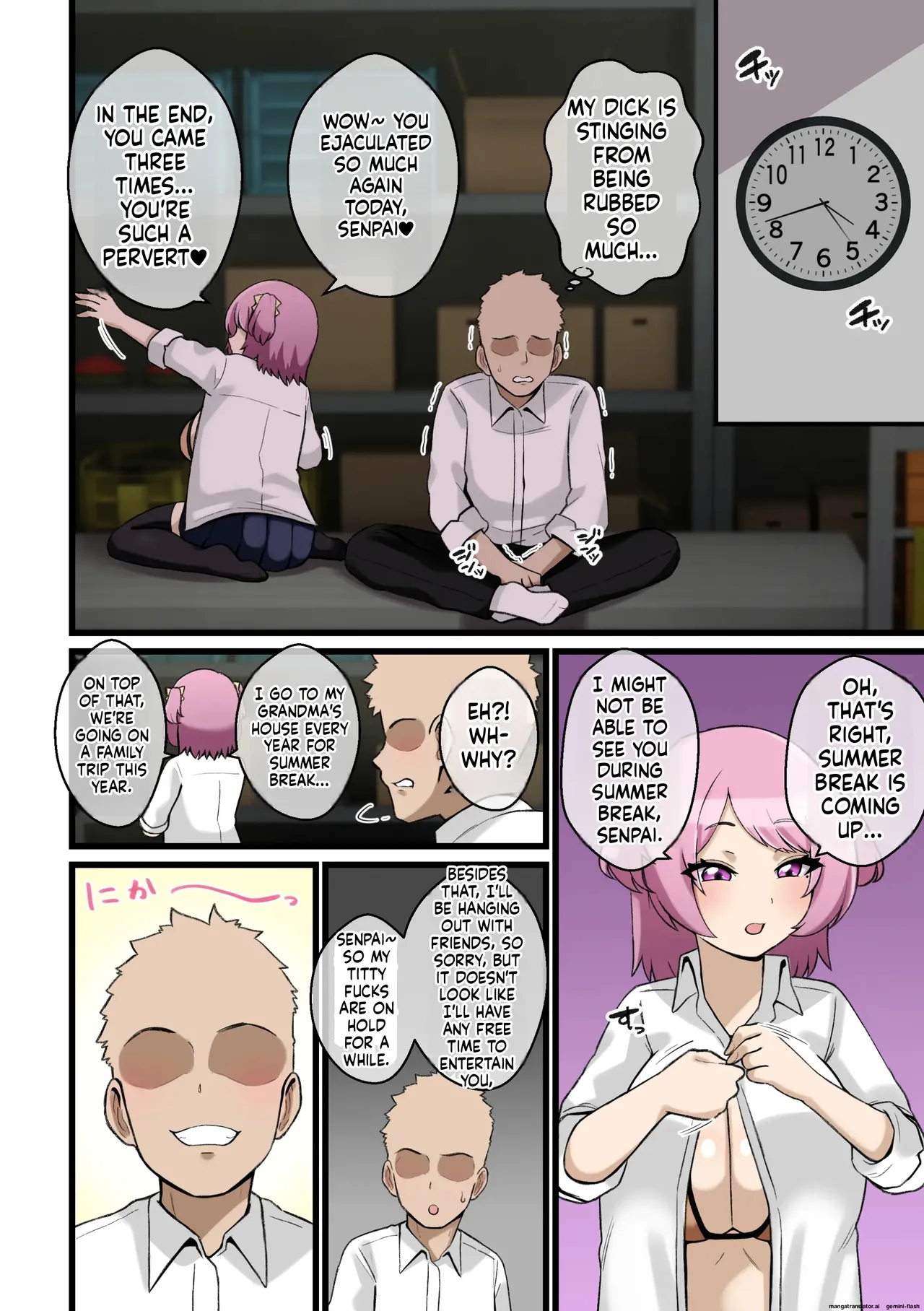 Paizuri Kowai ~Namaiki Kouhai Kanojo ni Paizuri de Shiboritorareru Hanashi~ Bildnummer 17