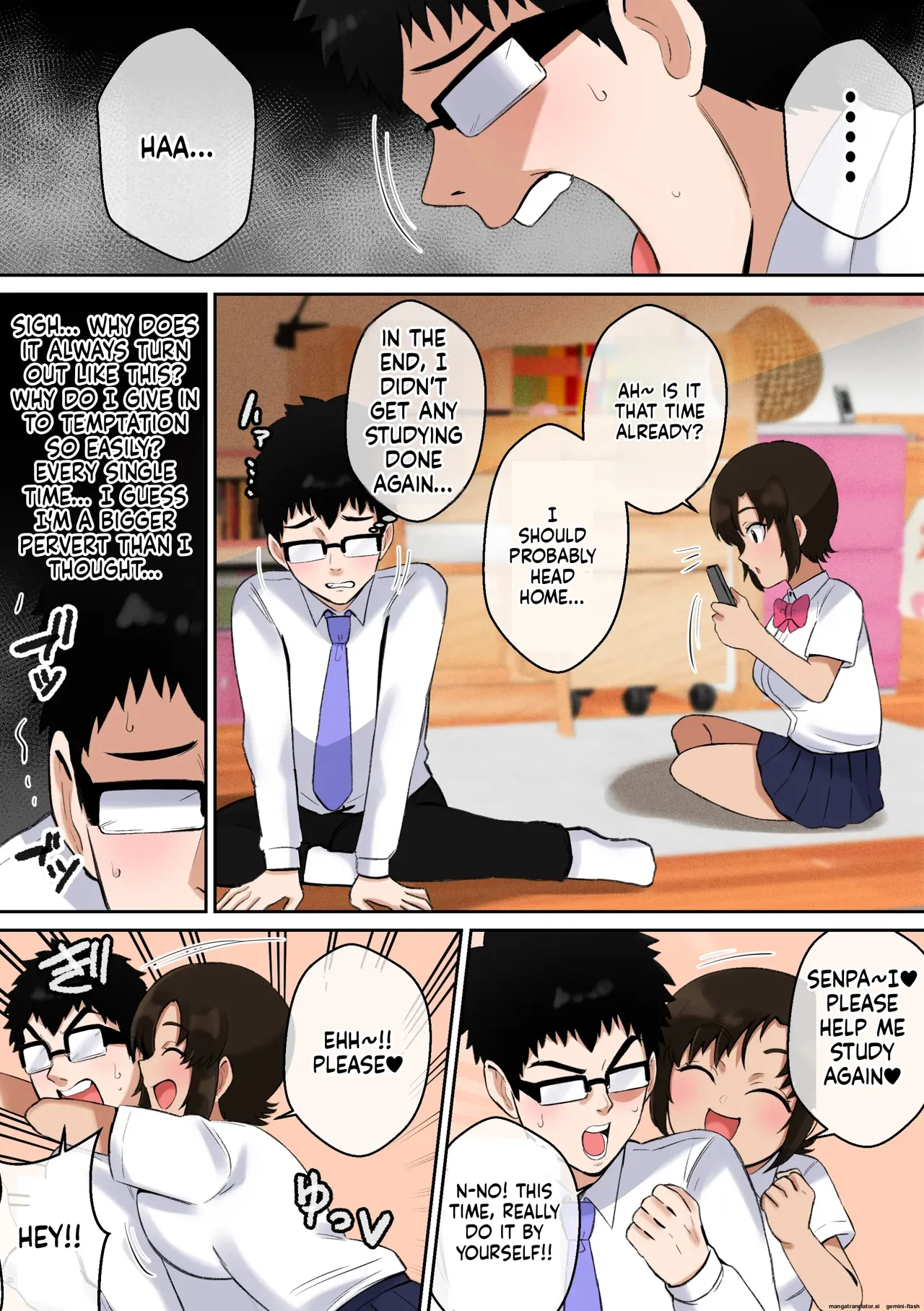 Namaiki Aho Kouhai no Paizuri no Mae de wa Baka ni Naru Boku Bildnummer 28