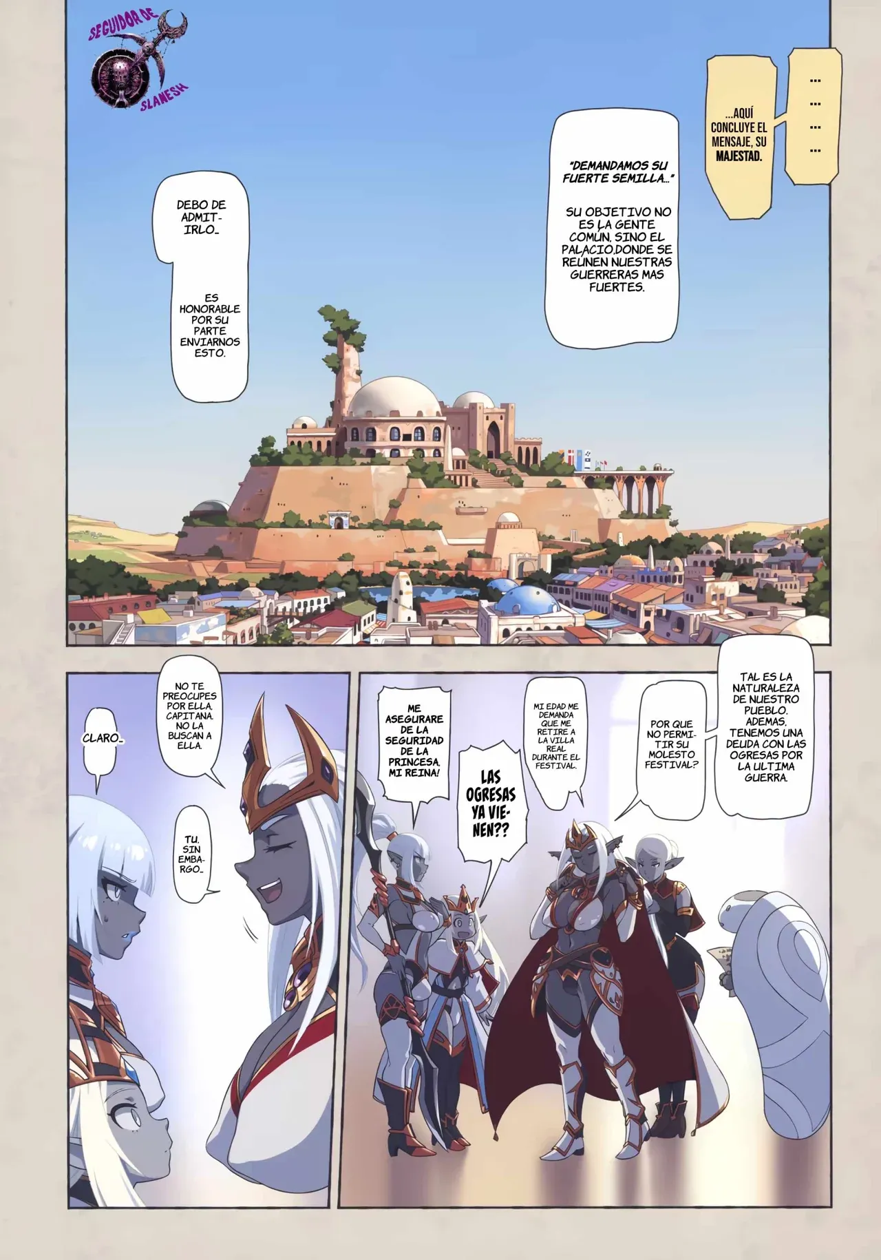 (C106) [M-ya (Mikoyan)] Ogre tai Dark Elf Soushuuhen Plus｜Ogresas Vs Elfas Oscuras Recopilación Plus [Spanish] [Culto a Slanesh] 图片编号 3