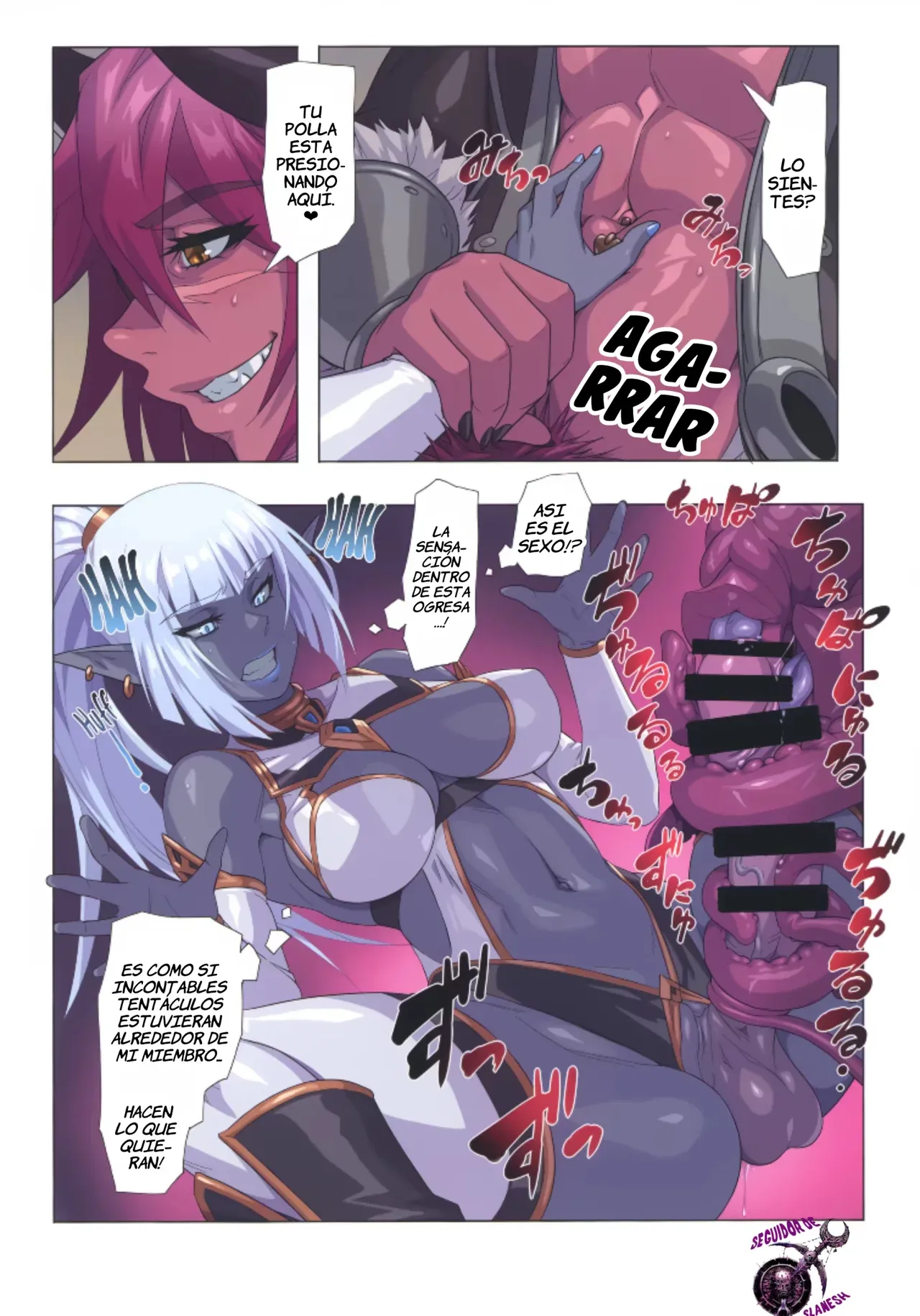 (C106) [M-ya (Mikoyan)] Ogre tai Dark Elf Soushuuhen Plus｜Ogresas Vs Elfas Oscuras Recopilación Plus [Spanish] [Culto a Slanesh] 图片编号 24