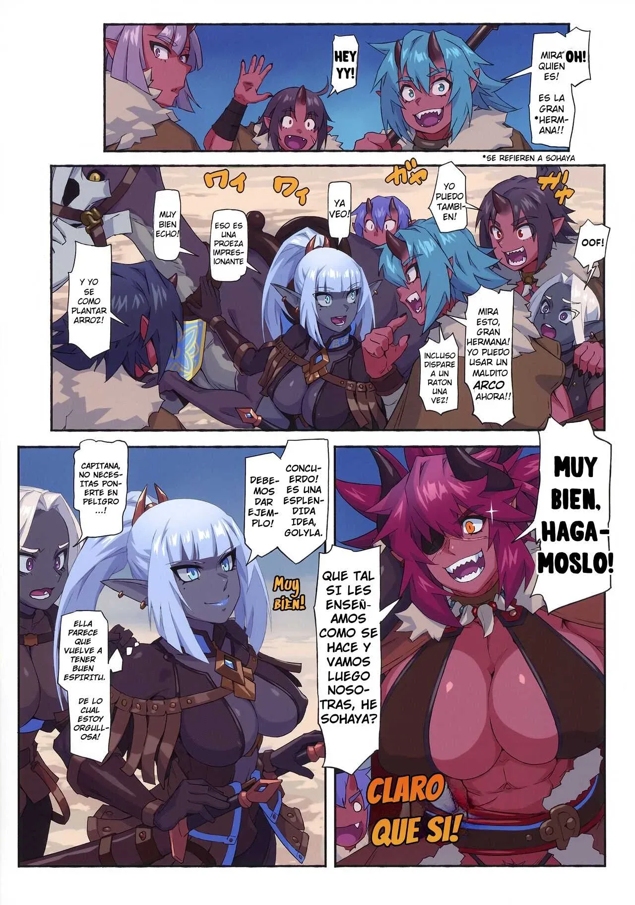 (C106) [M-ya (Mikoyan)] Ogre tai Dark Elf Soushuuhen Plus｜Ogresas Vs Elfas Oscuras Recopilación Plus [Spanish] [Culto a Slanesh] 图片编号 62