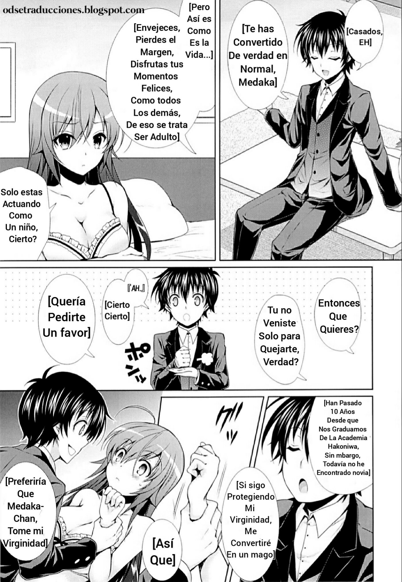 (C87) [Sugar*Berry*Syrup (Kuroe)] Hitozuma Medaka-chan (26) ga Kumagawa-kun ni NTR-reru Hon (Medaka Box) [Spanish] [Odse Scanlation] 图片编号 6