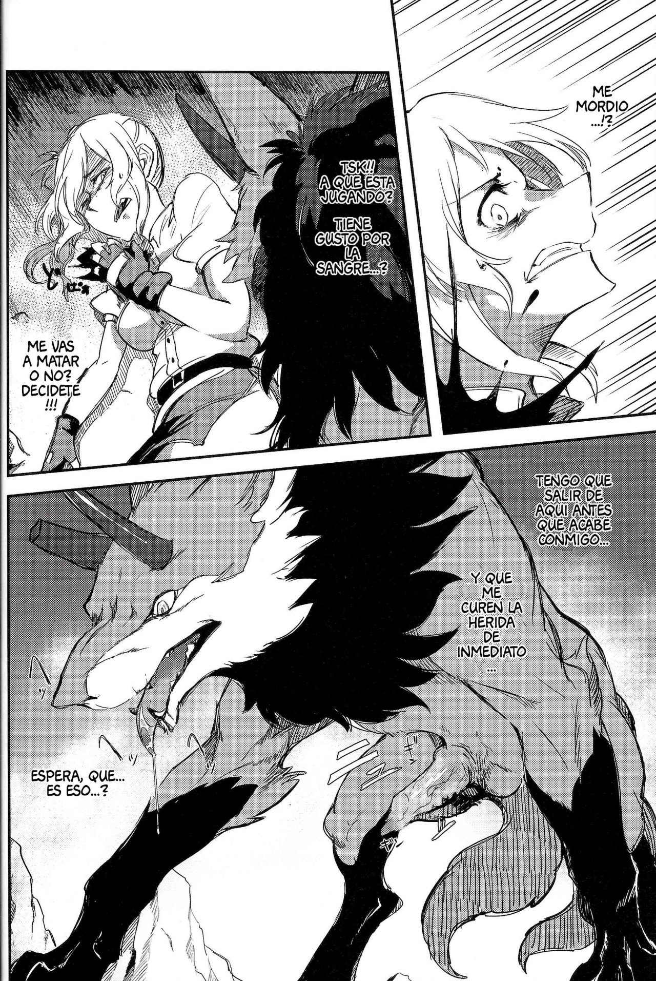 (Kemoket 6) [Sokomono Suisou (Takatsuki Nato)] Once A Beast, Always A Beast [Spanish] [Yakusha] [Decensored] numero di immagine  10