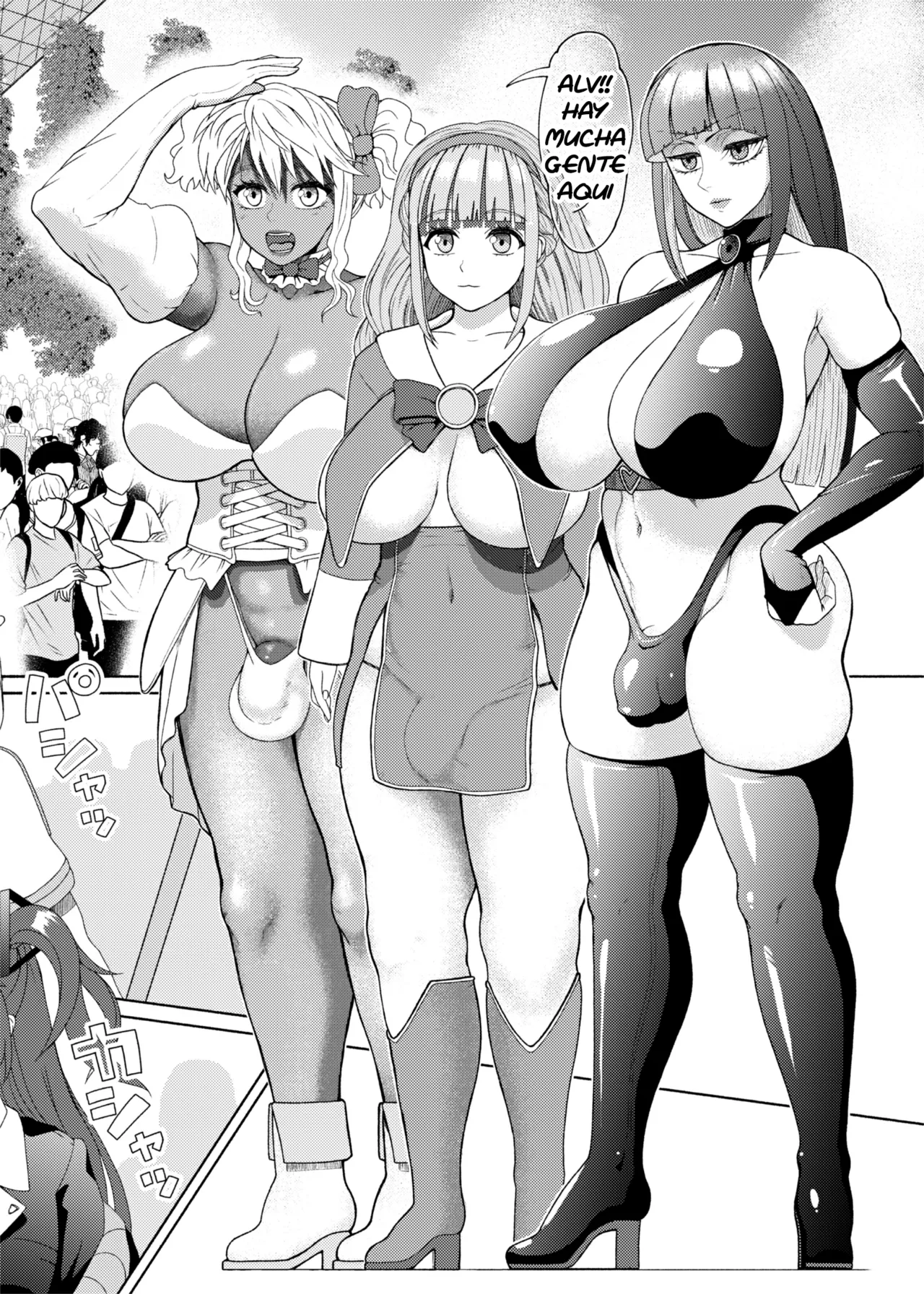 Futanari Bitch Gal wa Suki desu ka 12 & 13 (Sin censura) [Ray-Raw] [Nobuhiro] Bildnummer 16