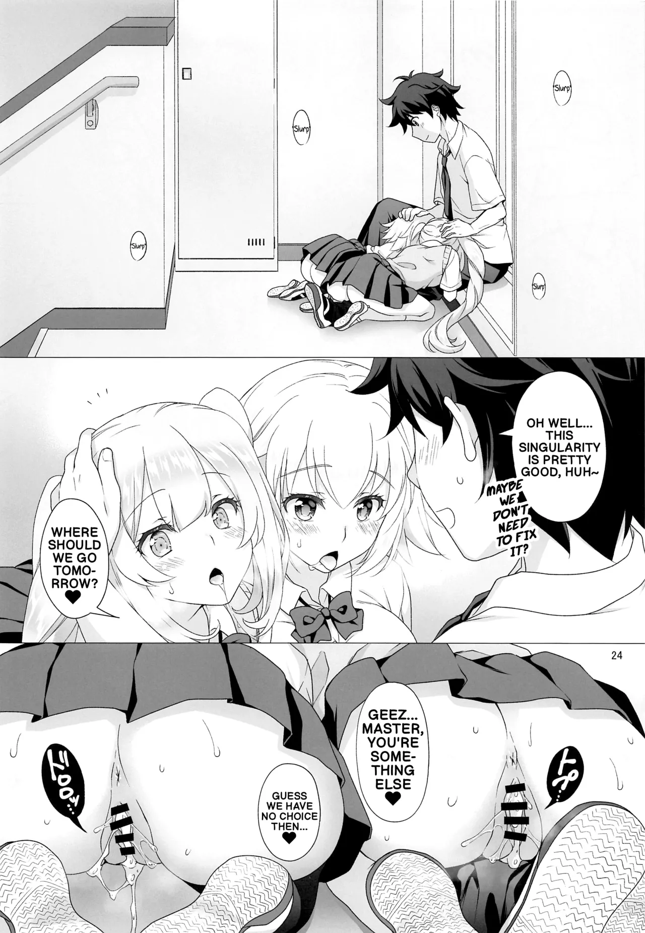 [Marimo-ya (Mori Marimo)] CHALDEA GIRLS COLLECTION Jeanne & Marie high school uniform Sex-filled book (FateGrand Order) (English) 이미지 번호 23