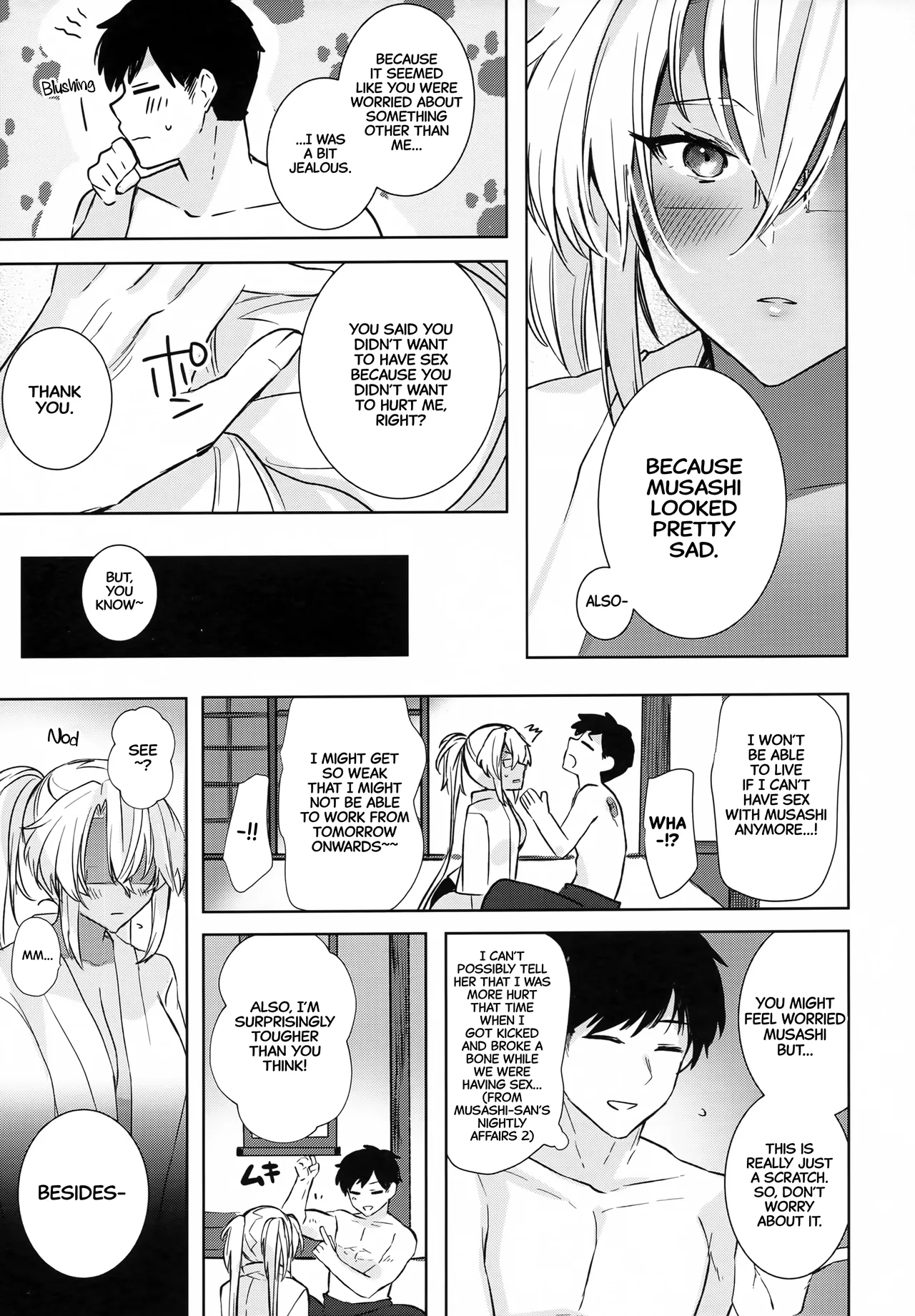 (Gunreibu Shuho Goudou Enshuu Reiwa Sannen Touki) [Marosaan (Yunamaro)] Musashi-san no Yoru Jijou Hisho-kan no Sajikagen-hen | Musashi's Nightly Affairs: The Secretary Ship's Determination -(Kantai Collection -KanColle-) [English] [CarlJPTL] 이미지 번호 20