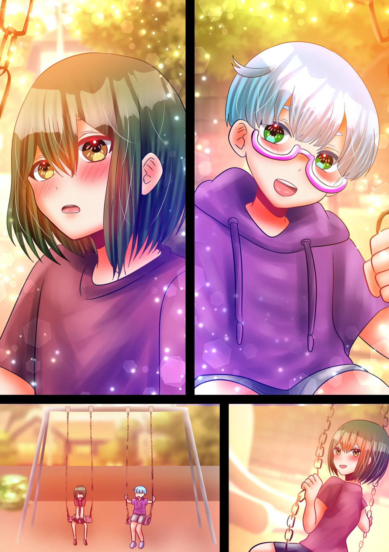 [Hiru no Feza-esu & Yoru no Fezaetchi] Osananajimi no Mesu Oniisan ni Okuchi to Onaho de Jupojupo Shitemorau Hanashi [Textless] 画像番号 15