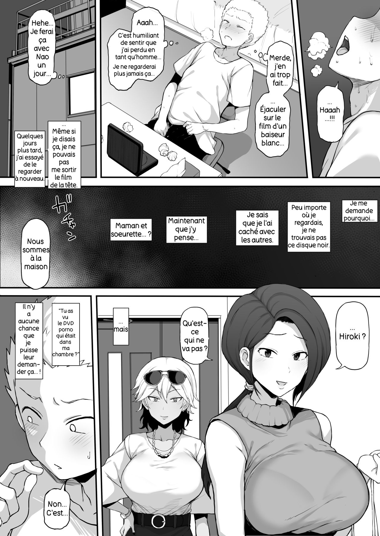 [Terasu MC] Kokujin no Tenkousei ni Haha o NTRru 4 Kuroi DVD [French] [Bleached] numero di immagine  7