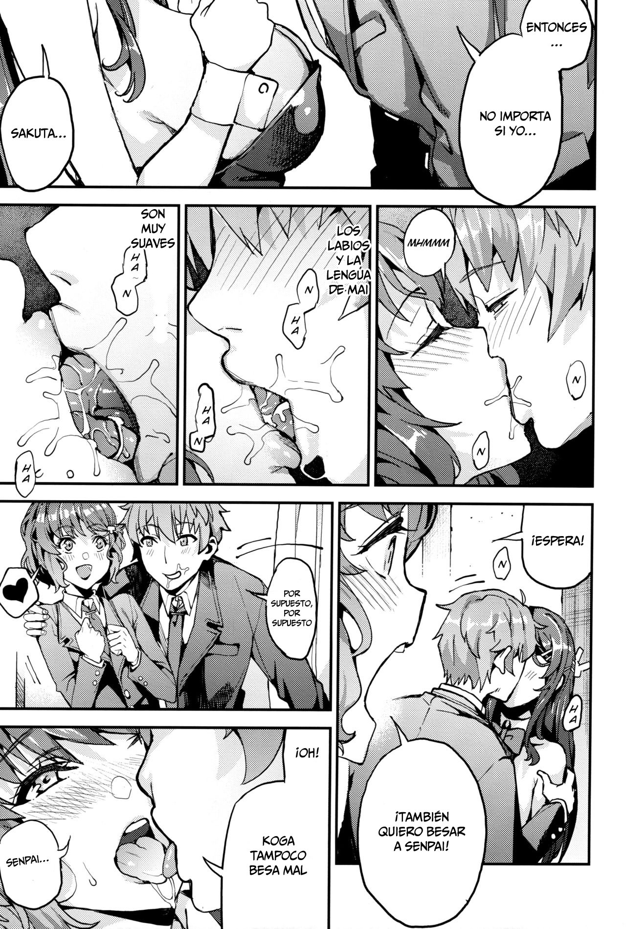 (C95) [Service Heaven (Azukiko)] Seishun Buta Yarou X Mai X Tomoe (Seishun Buta Yarou wa Bunny Girl Senpai no Yume o Minai) [Spanish] 画像番号 6