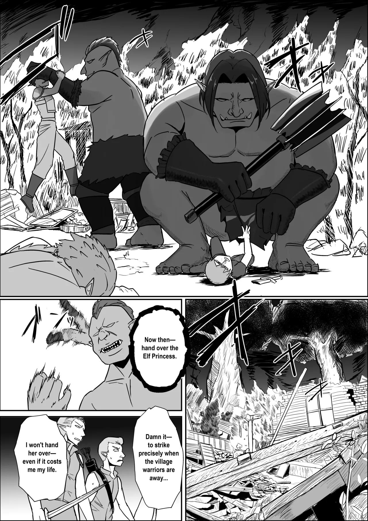 [Mainichi Angel] Torawareta Elf Touzen Seidorei no Kei [English] image number 3