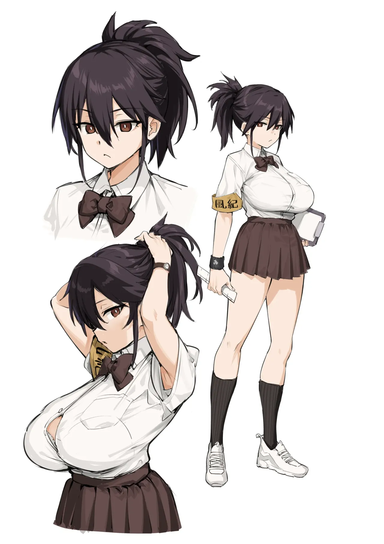 Atarashii Fuuki Iinchou wa Mune ga Ookii to Iu Uwasa ga Aru a color y sin censura numero di immagine  4