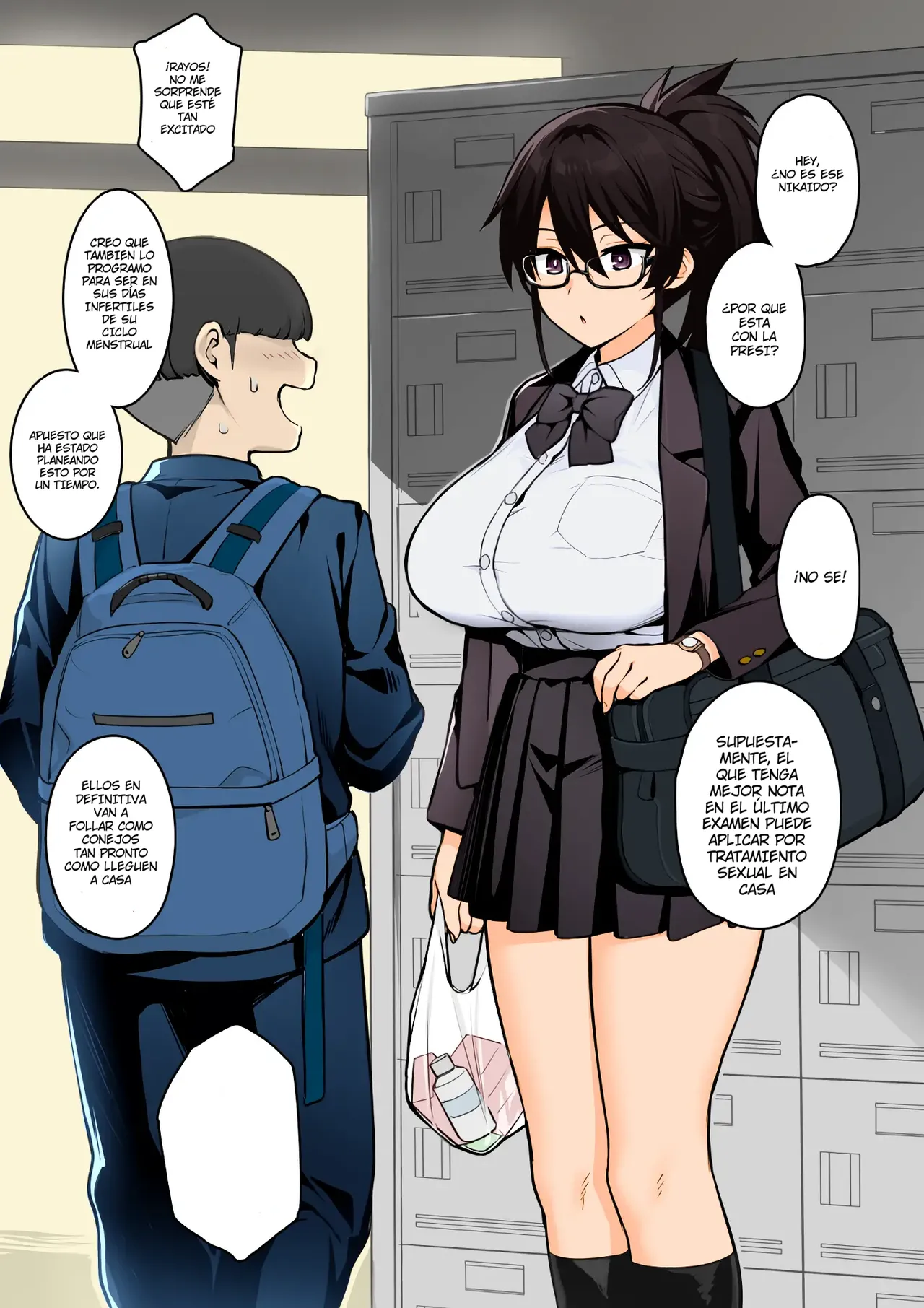 Atarashii Fuuki Iinchou wa Mune ga Ookii to Iu Uwasa ga Aru a color y sin censura numero di immagine  23