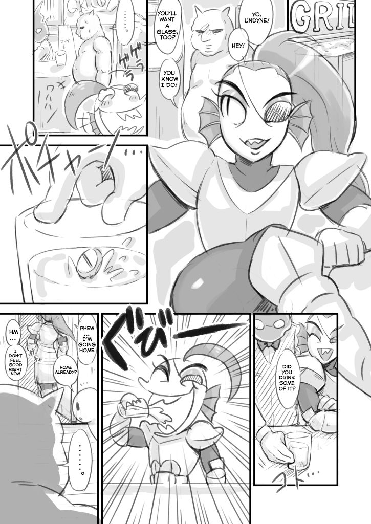 [Amanatsu] Undyne Ryoujoku Manga (Undertale)[Translated] 画像番号 3