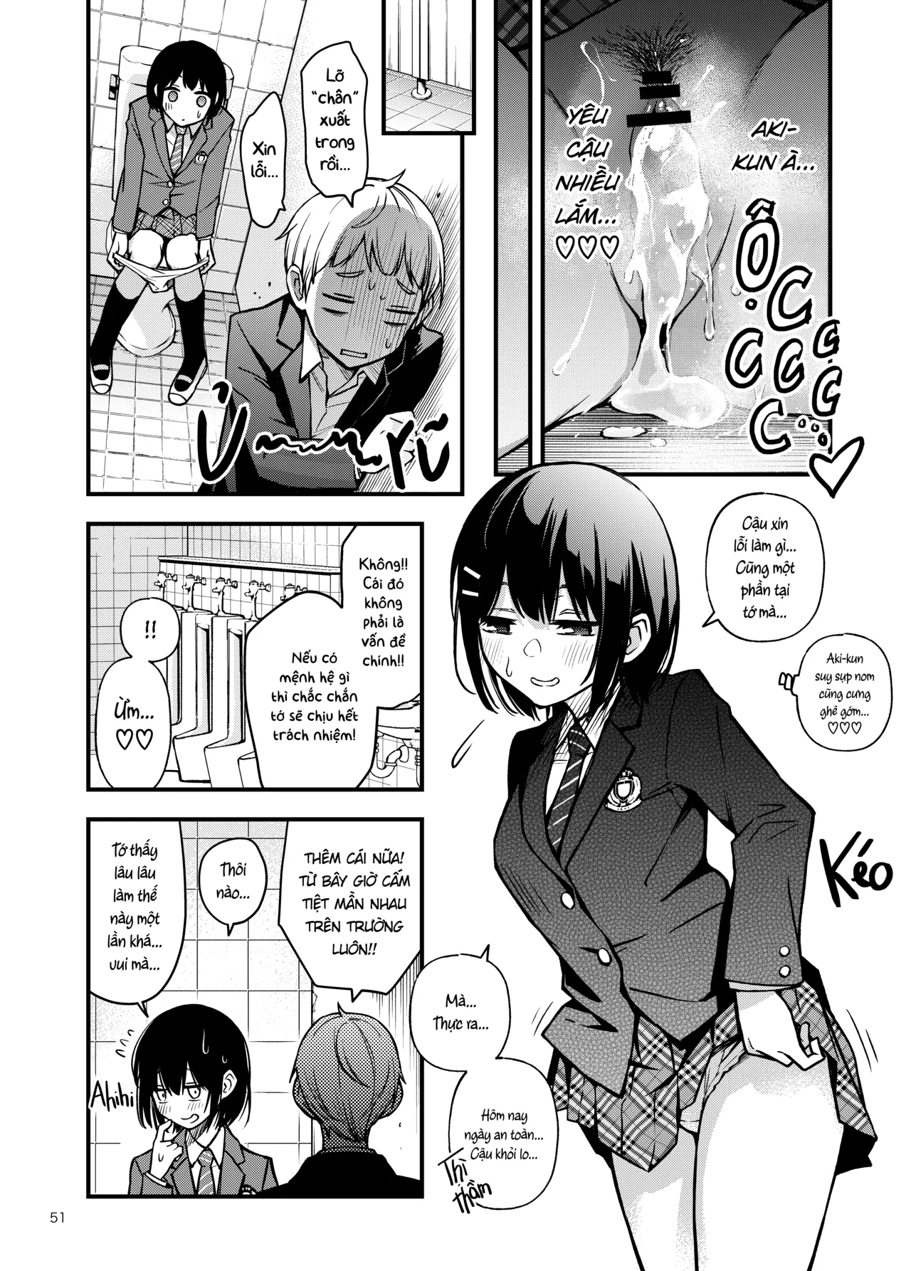 [Dojiro Books (Dojiro)] Shojo ga Doutei to no Hatsutaiken de Mezamechau Hanashi |  Cặp Đôi Trong Trắng Giờ Đã Được "Khai Sáng" Sau Khi Trao Nhau Lần Đầu #1 [Tiếng Việt][NaJung Translation] 画像番号 51