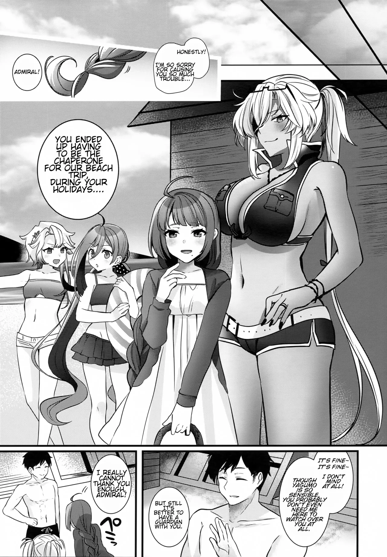 (C99) [Marosaan (Yunamaro)] Musashi-san no Yoru Jijou Yoi no Umi to Himegoto-hen | Musashi-san's Night Time Proclivities: The Secret of The Twilight Sea (Kantai Collection -KanColle-)[English] [CT Scans] Bildnummer 6