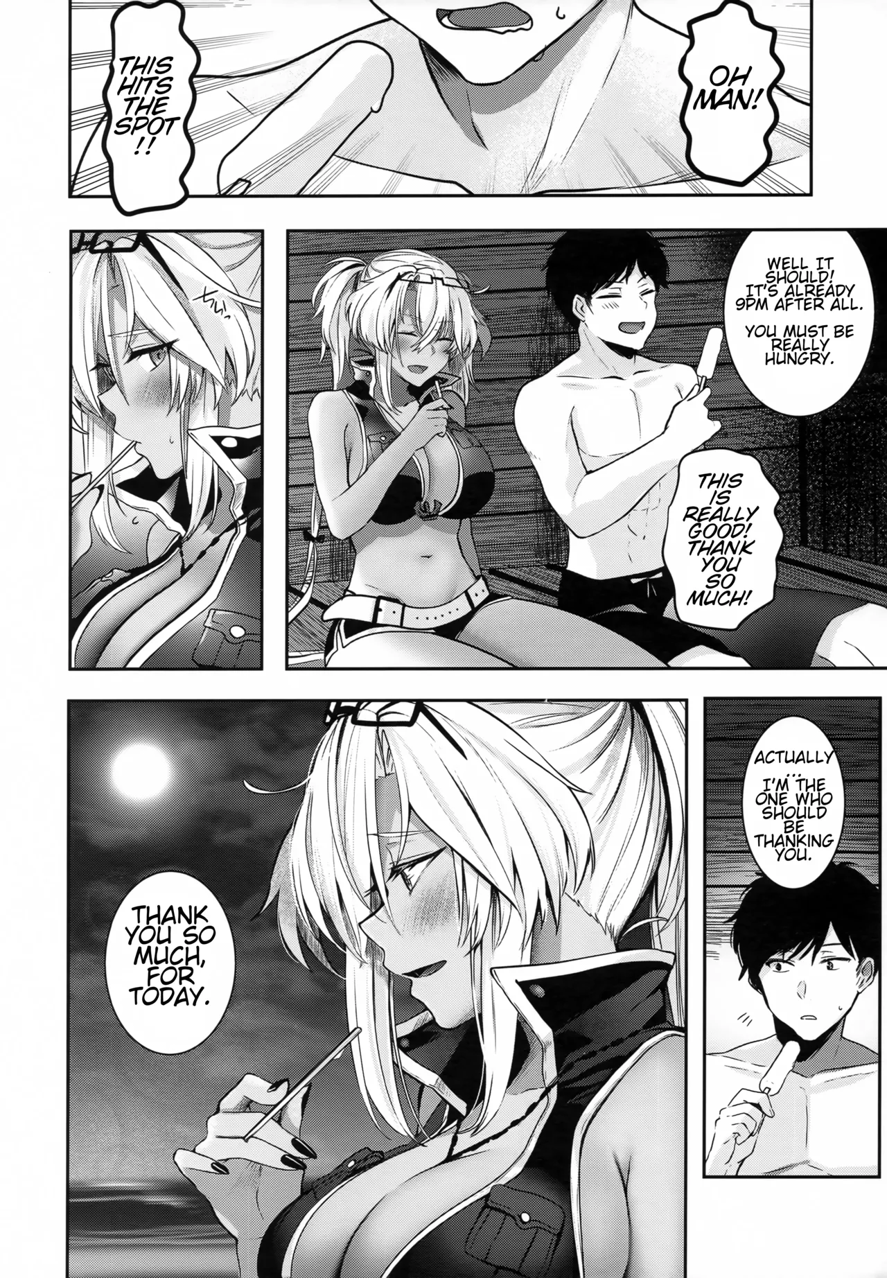 (C99) [Marosaan (Yunamaro)] Musashi-san no Yoru Jijou Yoi no Umi to Himegoto-hen | Musashi-san's Night Time Proclivities: The Secret of The Twilight Sea (Kantai Collection -KanColle-)[English] [CT Scans] Bildnummer 17