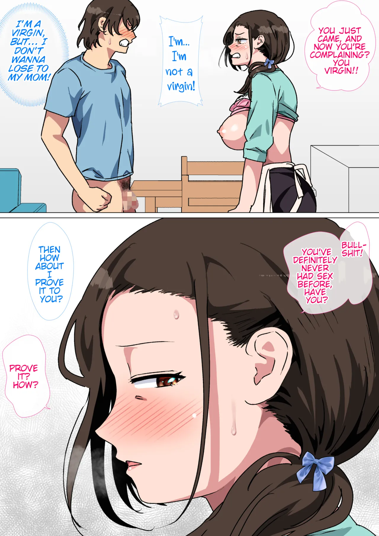 [Circle Spice] Haha ga Ecchi na Chouhatsu Shite Kita node Gaman Dekizu ni Hangeki Shimashita. | My mom started teasing me in a sexy way, so I couldn't help but fight back. [English] [WaterKujo] 图片编号 30