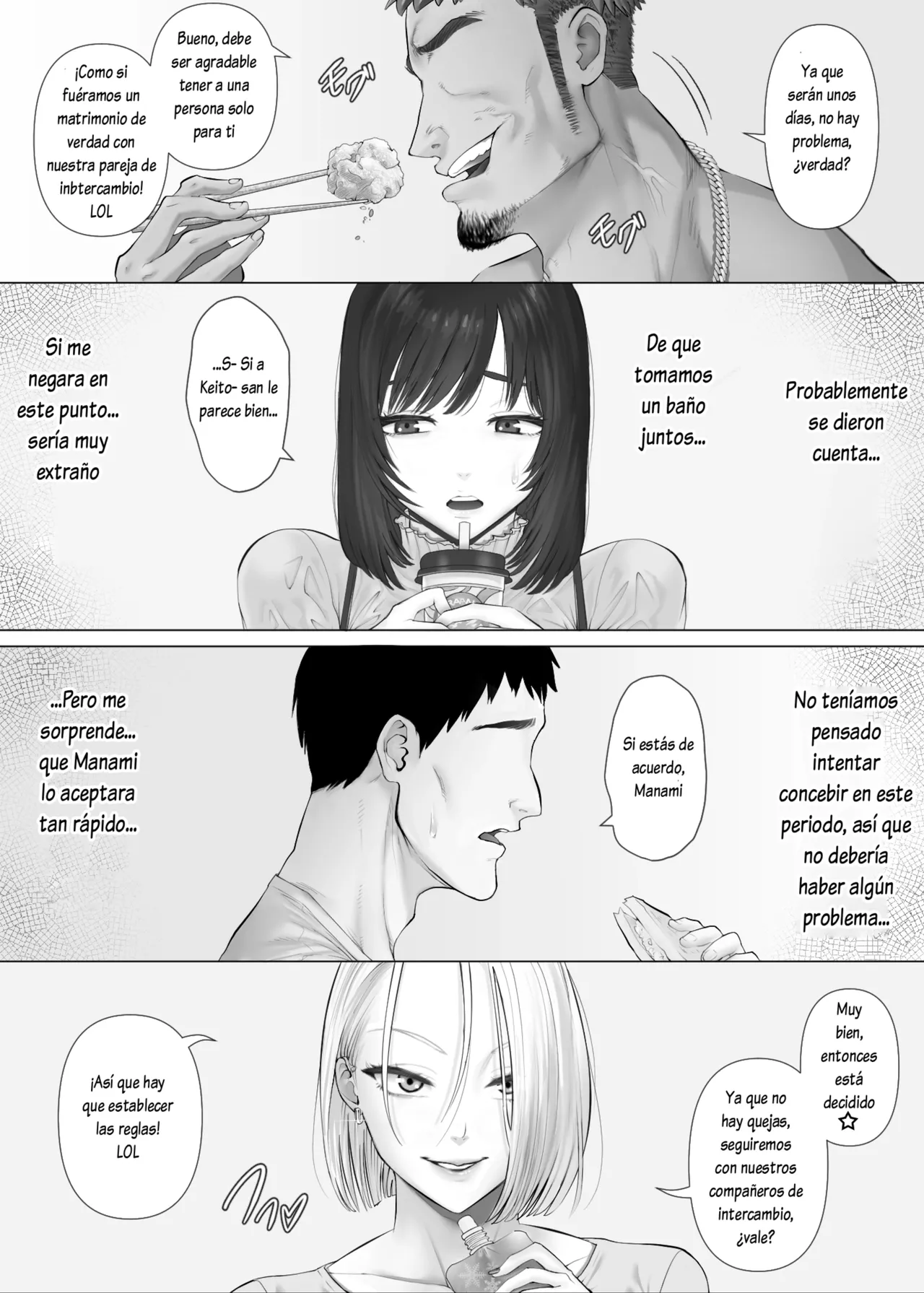 [Mitsumitsu Niku (Hikitogu)] LeveChi na Swapping 3 ~Honrosareru Fuufu Hen (Spanish] [Lovely Diablesse Scan] 图片编号 22