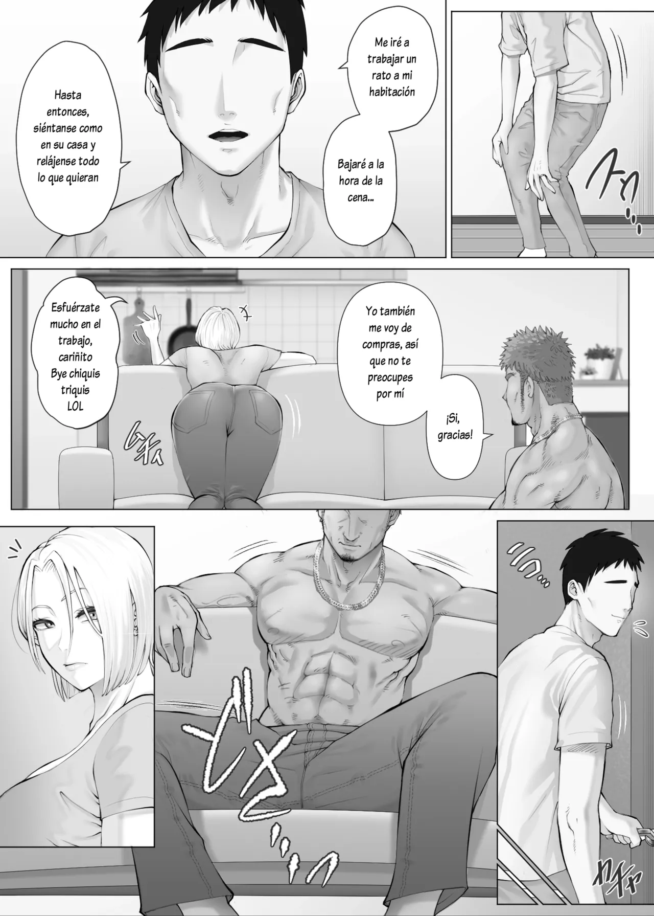 [Mitsumitsu Niku (Hikitogu)] LeveChi na Swapping 3 ~Honrosareru Fuufu Hen (Spanish] [Lovely Diablesse Scan] 图片编号 25