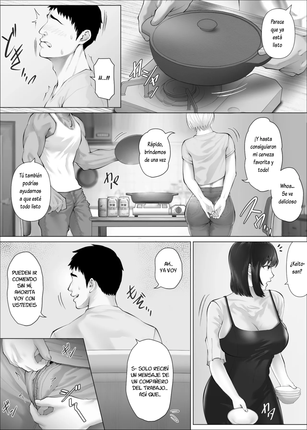 [Mitsumitsu Niku (Hikitogu)] LeveChi na Swapping 3 ~Honrosareru Fuufu Hen (Spanish] [Lovely Diablesse Scan] 图片编号 34