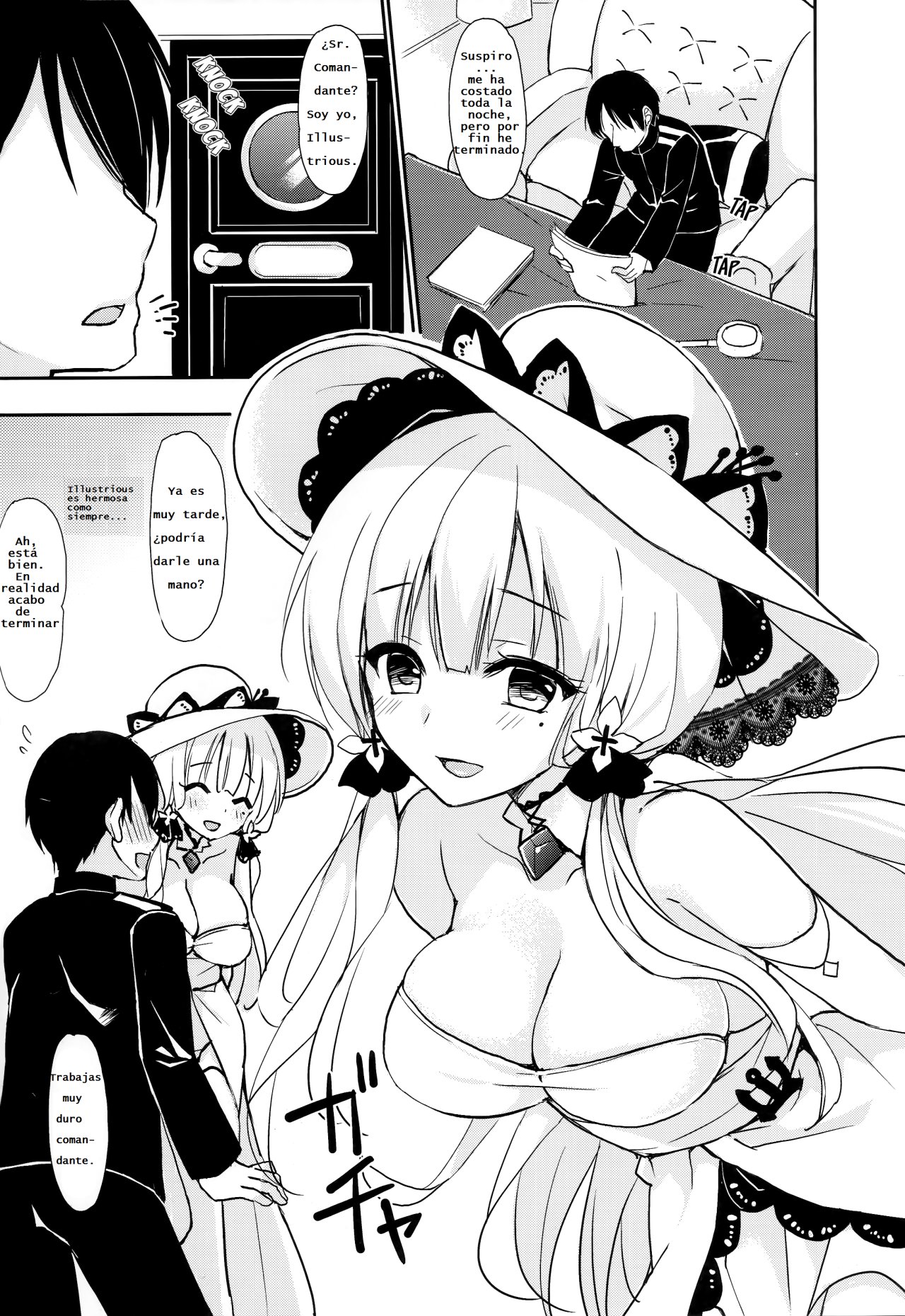 (C93) [PigPanPan (Ikura Nagisa)] Junai Illustrious | Pure Love Illustrious (Azur Lane)  [Spanish] [Gonard VRZ] numero di immagine  3
