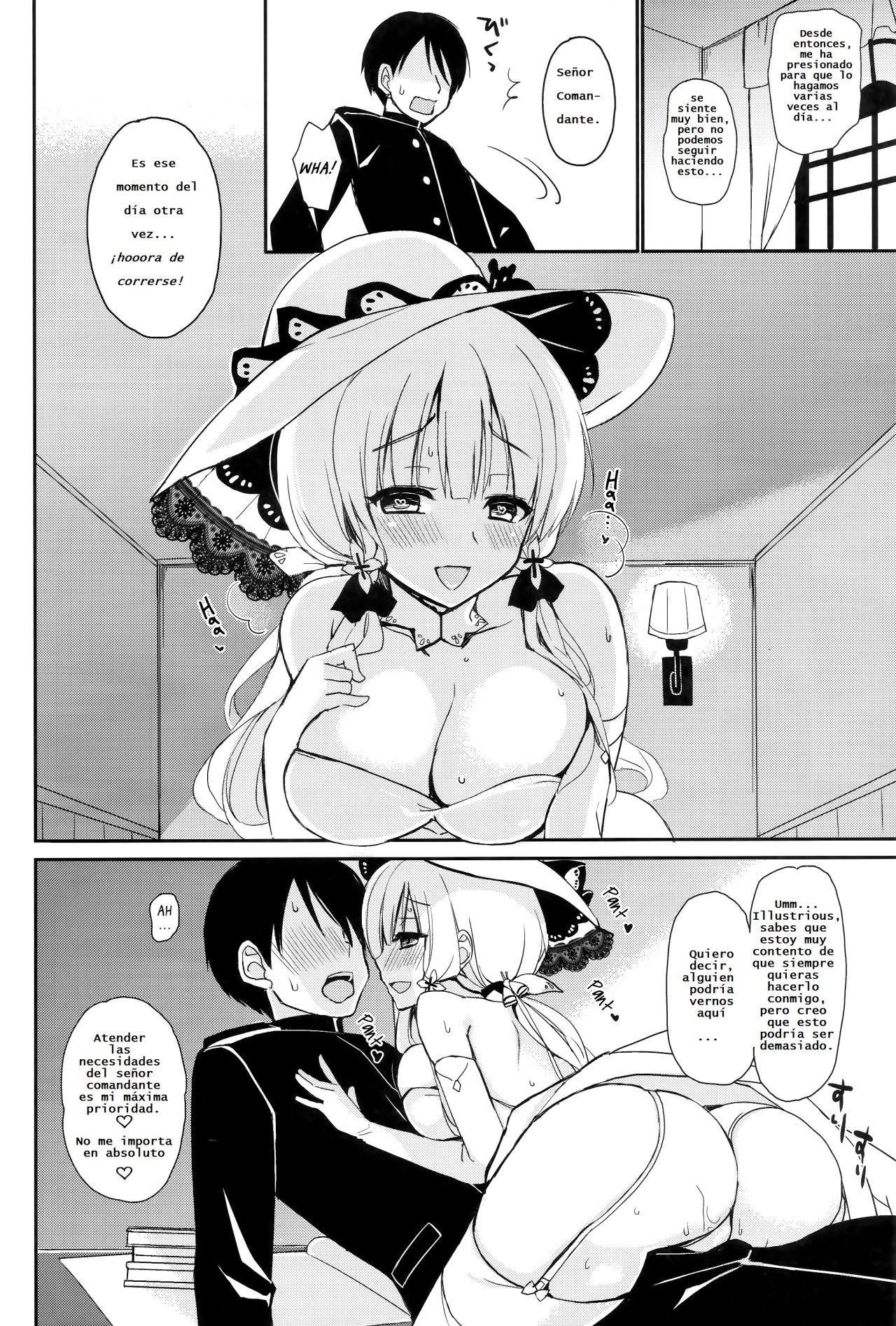(C93) [PigPanPan (Ikura Nagisa)] Junai Illustrious | Pure Love Illustrious (Azur Lane)  [Spanish] [Gonard VRZ] numero di immagine  15
