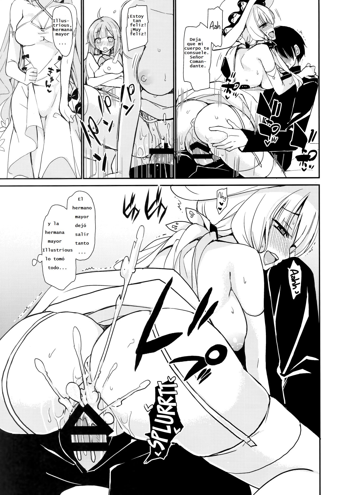 (C93) [PigPanPan (Ikura Nagisa)] Junai Illustrious | Pure Love Illustrious (Azur Lane)  [Spanish] [Gonard VRZ] numero di immagine  18