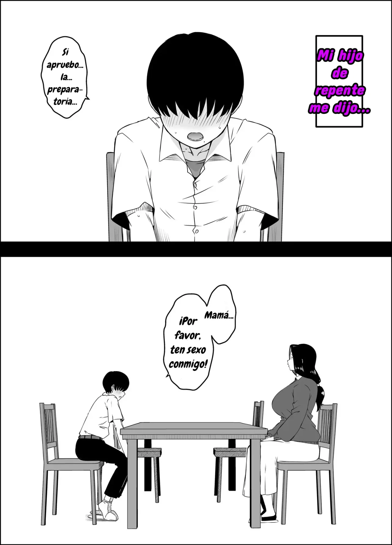 [Senaka] Musuko no Okagede, SEX ga Daisuki ni Naremashita 1｜Gracias a mi Hijo he Aprendido a Amar el Sexo Capítulo 1 [Spanish] [Wolfban] Bildnummer 5