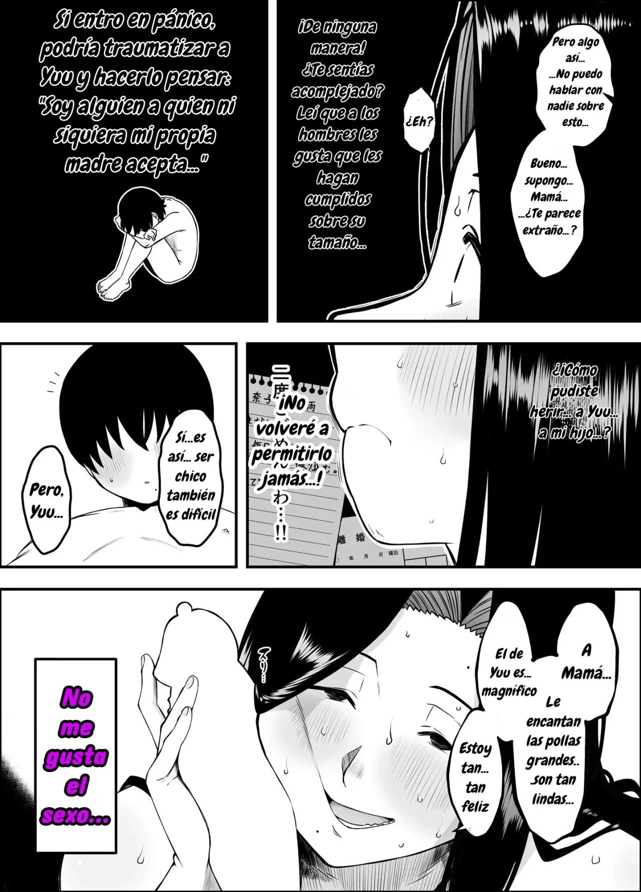 [Senaka] Musuko no Okagede, SEX ga Daisuki ni Naremashita 1｜Gracias a mi Hijo he Aprendido a Amar el Sexo Capítulo 1 [Spanish] [Wolfban] Bildnummer 19