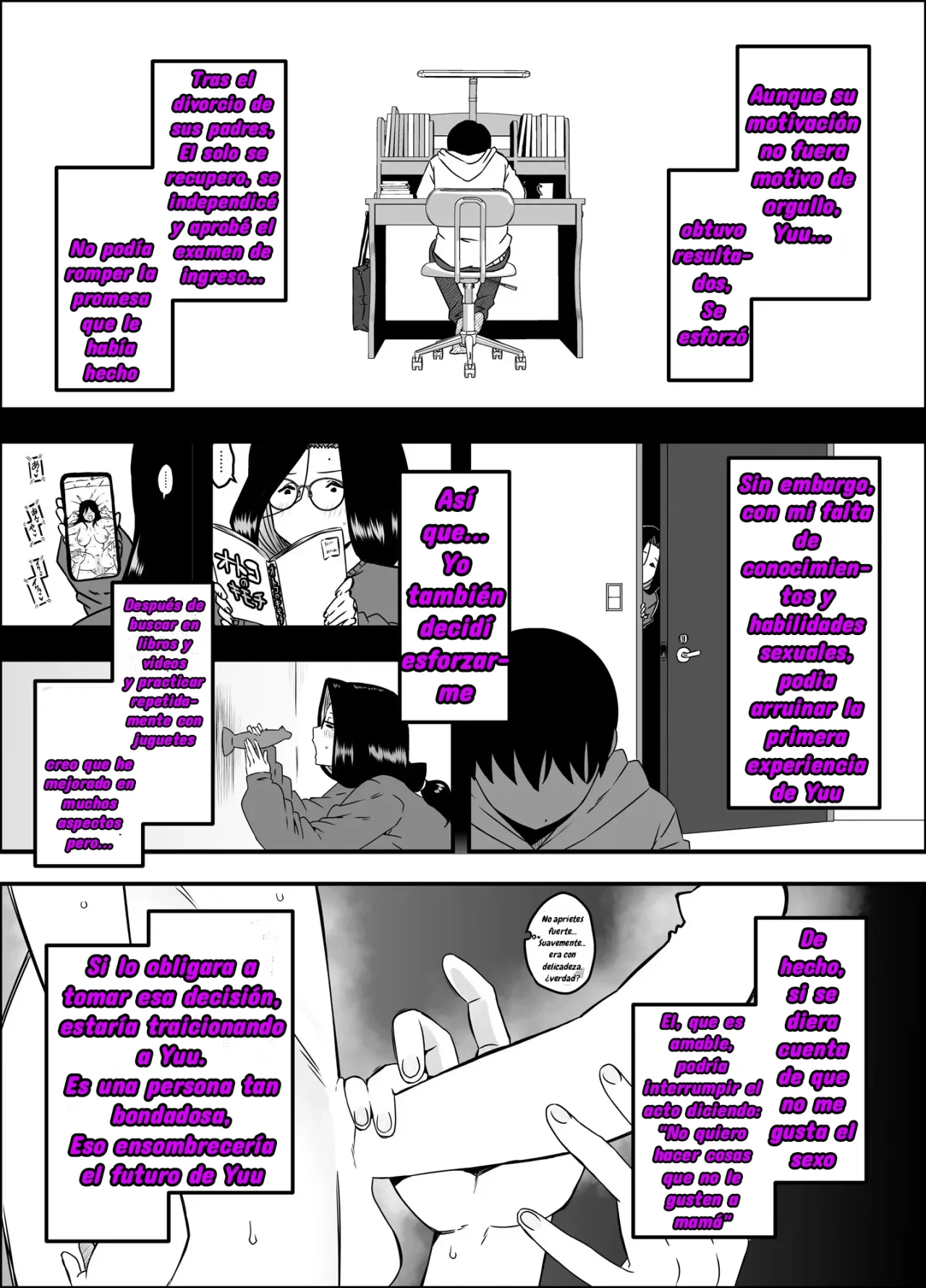 [Senaka] Musuko no Okagede, SEX ga Daisuki ni Naremashita 1｜Gracias a mi Hijo he Aprendido a Amar el Sexo Capítulo 1 [Spanish] [Wolfban] Bildnummer 21