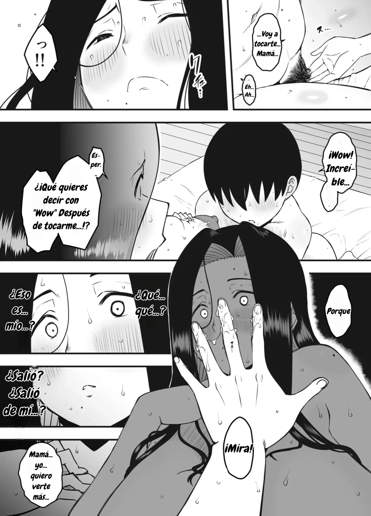 [Senaka] Musuko no Okagede, SEX ga Daisuki ni Naremashita 1｜Gracias a mi Hijo he Aprendido a Amar el Sexo Capítulo 1 [Spanish] [Wolfban] Bildnummer 28