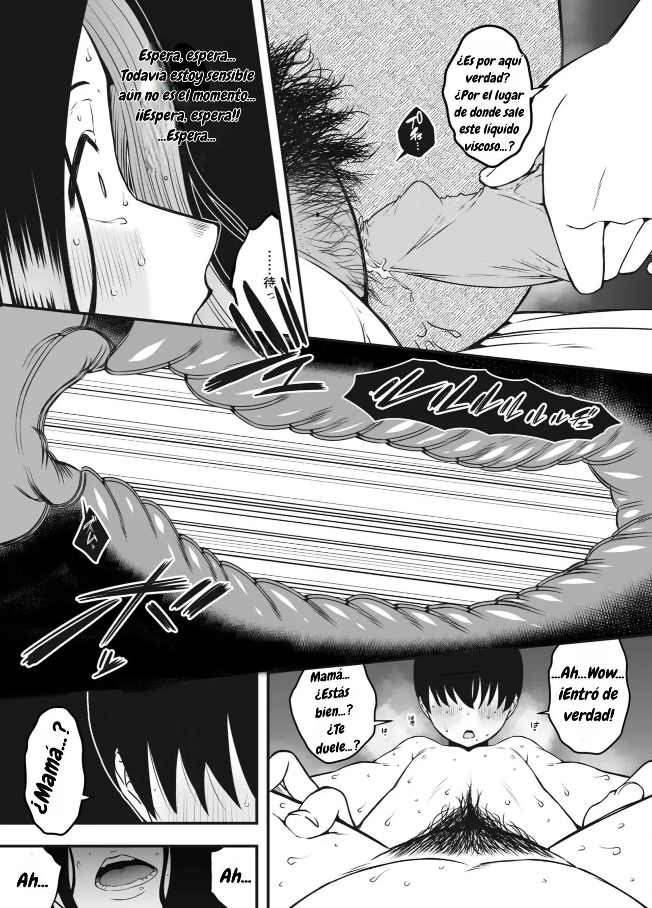 [Senaka] Musuko no Okagede, SEX ga Daisuki ni Naremashita 1｜Gracias a mi Hijo he Aprendido a Amar el Sexo Capítulo 1 [Spanish] [Wolfban] Bildnummer 35