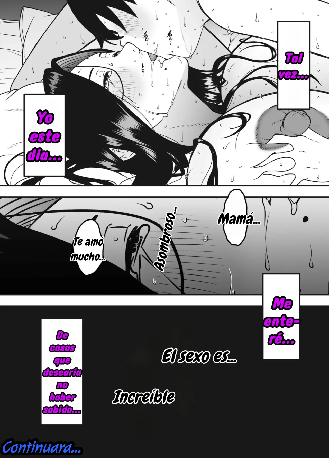 [Senaka] Musuko no Okagede, SEX ga Daisuki ni Naremashita 1｜Gracias a mi Hijo he Aprendido a Amar el Sexo Capítulo 1 [Spanish] [Wolfban] Bildnummer 55