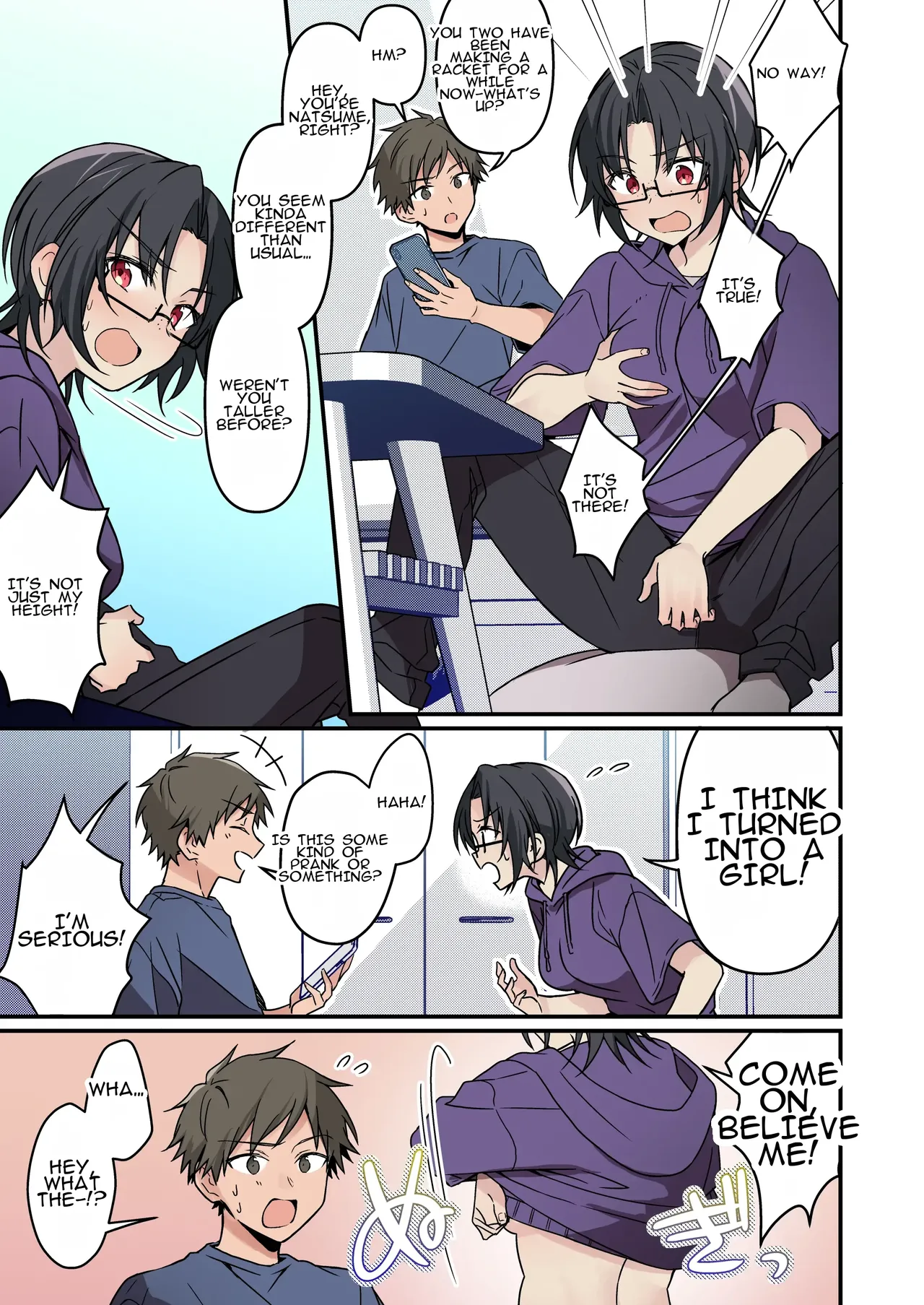 [TSF no F (NOMU)] Jinsei Kaihen Appli de Barairo no Hibi? ~Jibun o Ukkari Dosukebe Bishoujo ni~ | Rosy Days with a Life-Altering App? ~Accidentally Turning Myself (♂) into a Super Lewd Beauty (♀)~ image number 7