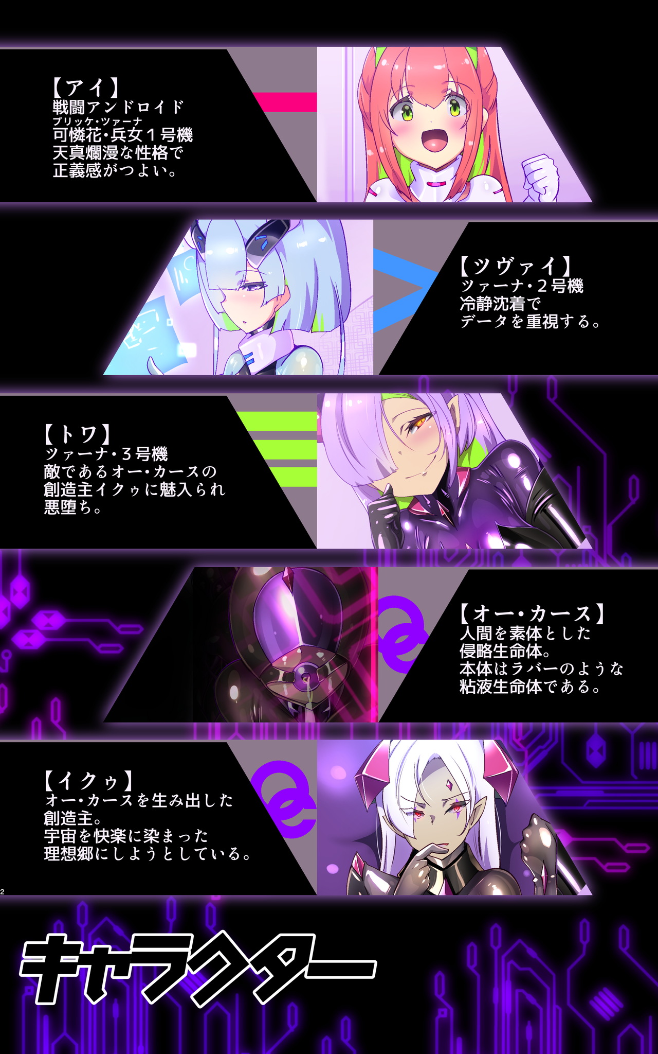 [Yaseuma Lo-Ru (Netsuki no Yoto, Bungo Meibutsu Dangojiru Teishoku)] Majime na Tensei Nyotaika Android ga Kairaku-zeme no Hate ni Bakunyuu Akuochi Suru Manga ~Purikketsuana Zwei~ 画像番号 2