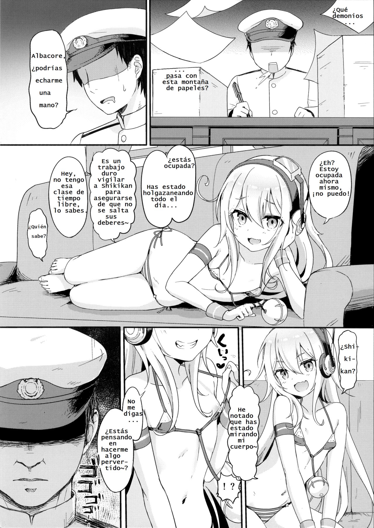(C96) [Wasabi Mochi (Momosawa)] Doki Doki Surprise (Azur Lane)  [Spanish] [Gonard VRZ] 画像番号 2