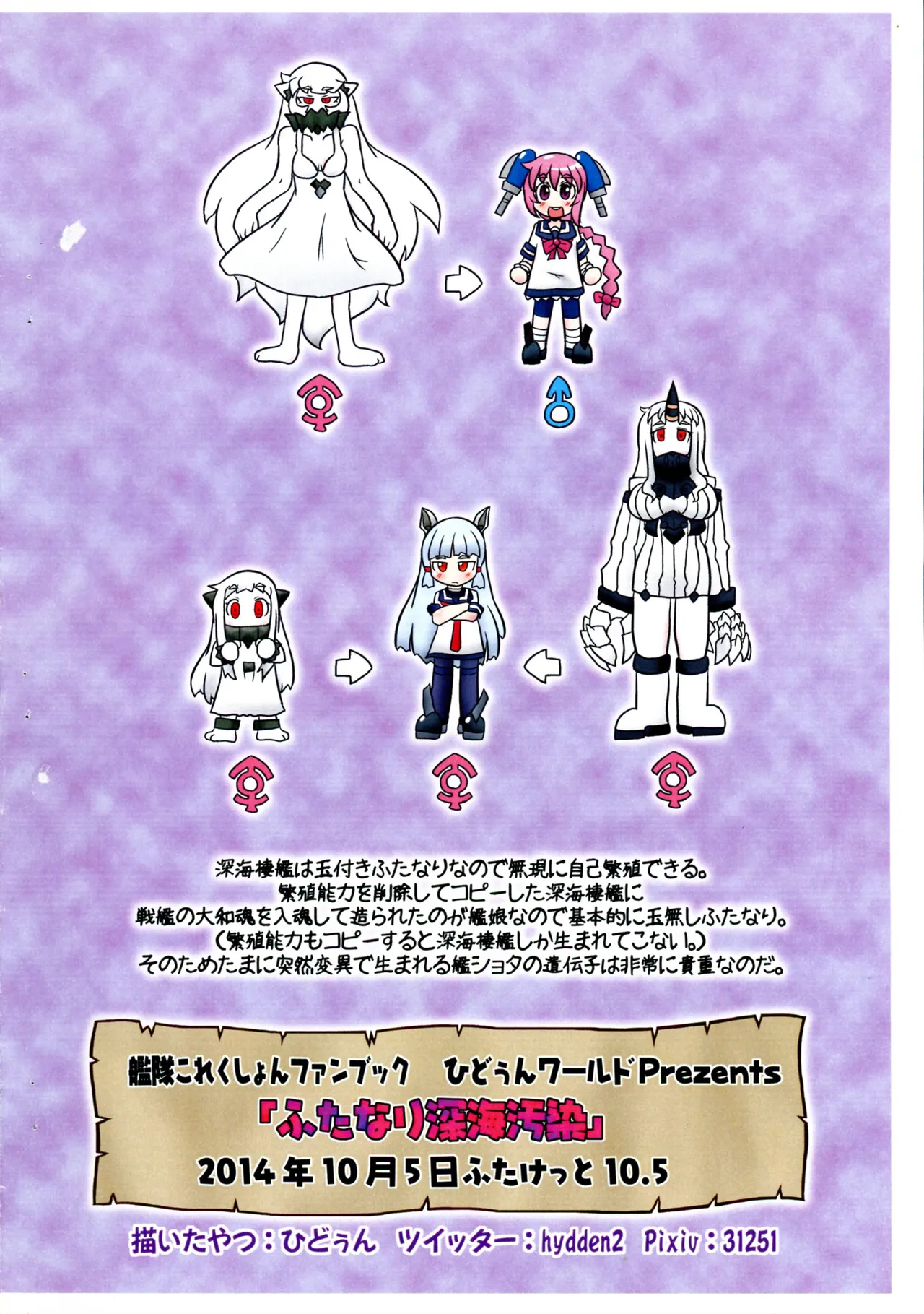 (October Only Festa 2014) [Hydden World (Hydden)] Futanari Shinkai Osen (Kantai Collection - Kan Colle - ) image number 2