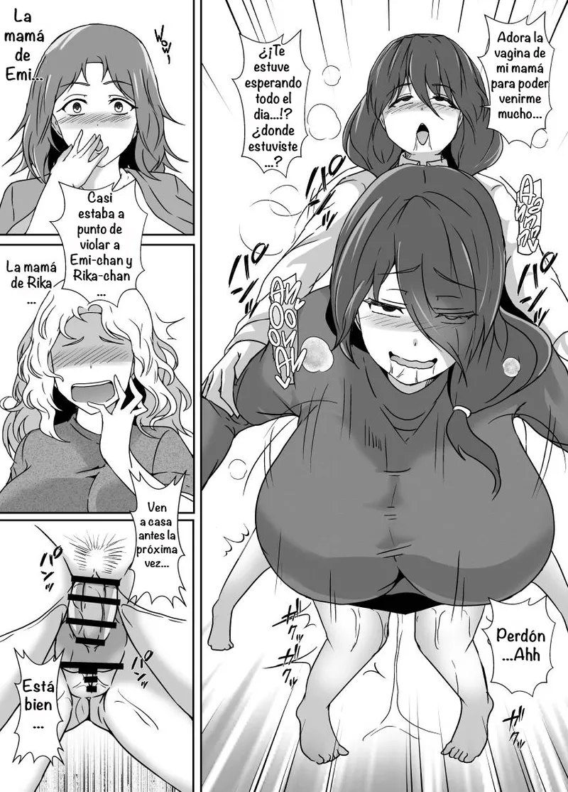[Lilium Kyouwakoku (Shimakawa)] Musume ga Futanari Zetsurin nanode Mamatomo ni Seishori o Tetsudatte Morau ︱ My Daughter Is An Insatiable Dickchick, So I Asked My Fellow Mother Friends For Some Help [Spanish] [Amaterasu] 画像番号 8