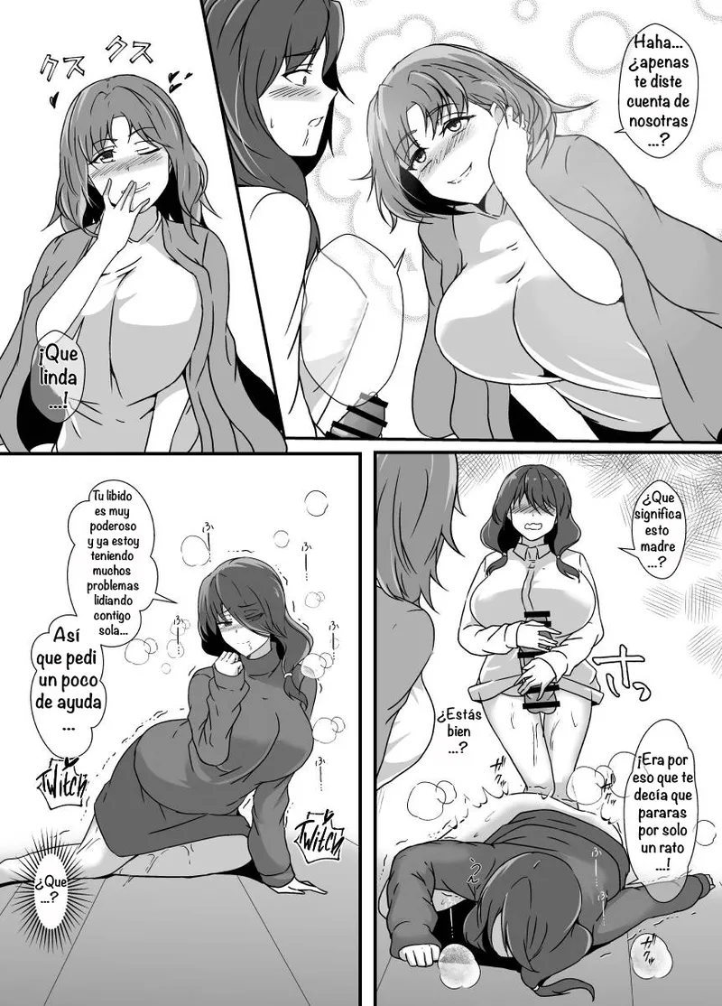 [Lilium Kyouwakoku (Shimakawa)] Musume ga Futanari Zetsurin nanode Mamatomo ni Seishori o Tetsudatte Morau ︱ My Daughter Is An Insatiable Dickchick, So I Asked My Fellow Mother Friends For Some Help [Spanish] [Amaterasu] 画像番号 11