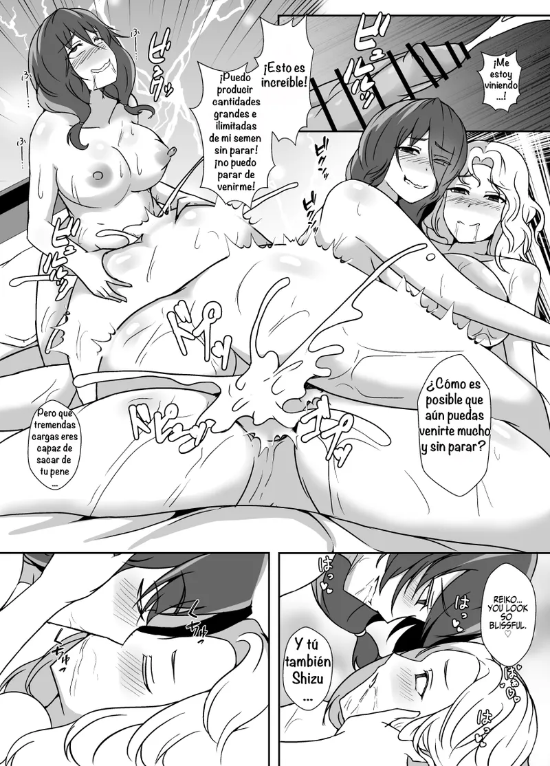 [Lilium Kyouwakoku (Shimakawa)] Musume ga Futanari Zetsurin nanode Mamatomo ni Seishori o Tetsudatte Morau ︱ My Daughter Is An Insatiable Dickchick, So I Asked My Fellow Mother Friends For Some Help [Spanish] [Amaterasu] 画像番号 53