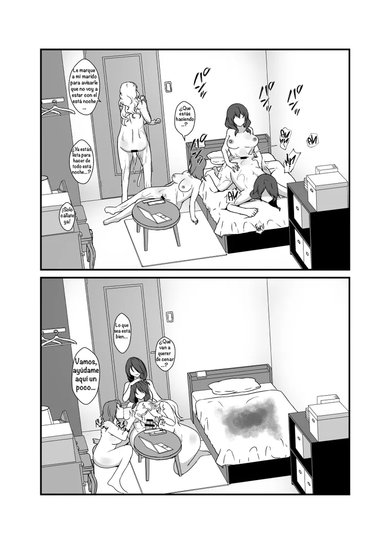 [Lilium Kyouwakoku (Shimakawa)] Musume ga Futanari Zetsurin nanode Mamatomo ni Seishori o Tetsudatte Morau ︱ My Daughter Is An Insatiable Dickchick, So I Asked My Fellow Mother Friends For Some Help [Spanish] [Amaterasu] 画像番号 56