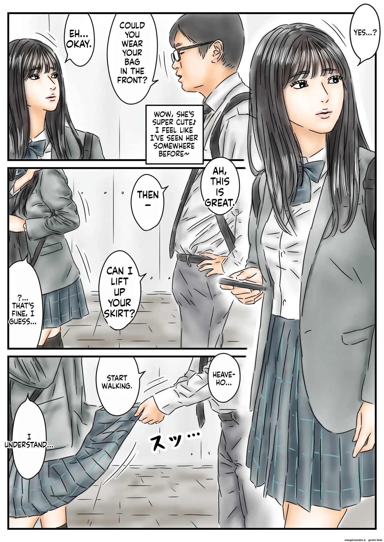 [Furuisuemi] Hypnotic Onahole: Raping a Virgin Idol and a Gal Model on Their Way to School изображение № 3