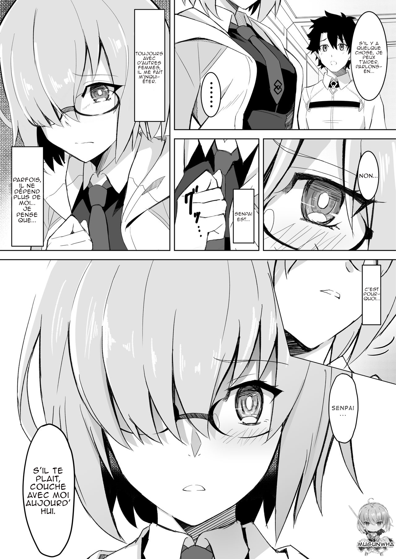 (C96) [Jyuu Sensya Usagitai (Takano Tomohiro)] Mash Was Jealousy | Mash était jalouse (Fate/Grand Order) [French] [Northface] 画像番号 4