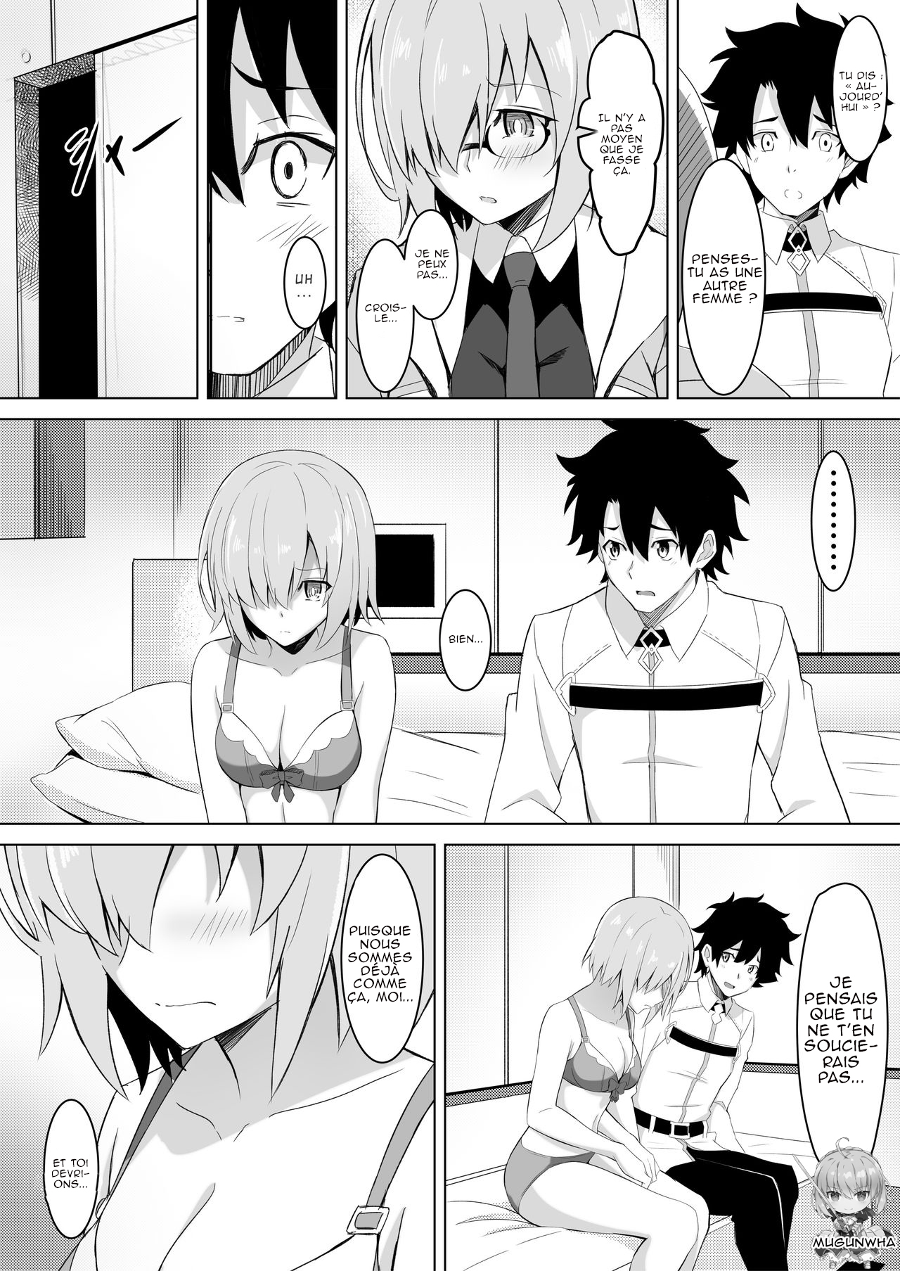 (C96) [Jyuu Sensya Usagitai (Takano Tomohiro)] Mash Was Jealousy | Mash était jalouse (Fate/Grand Order) [French] [Northface] 画像番号 5