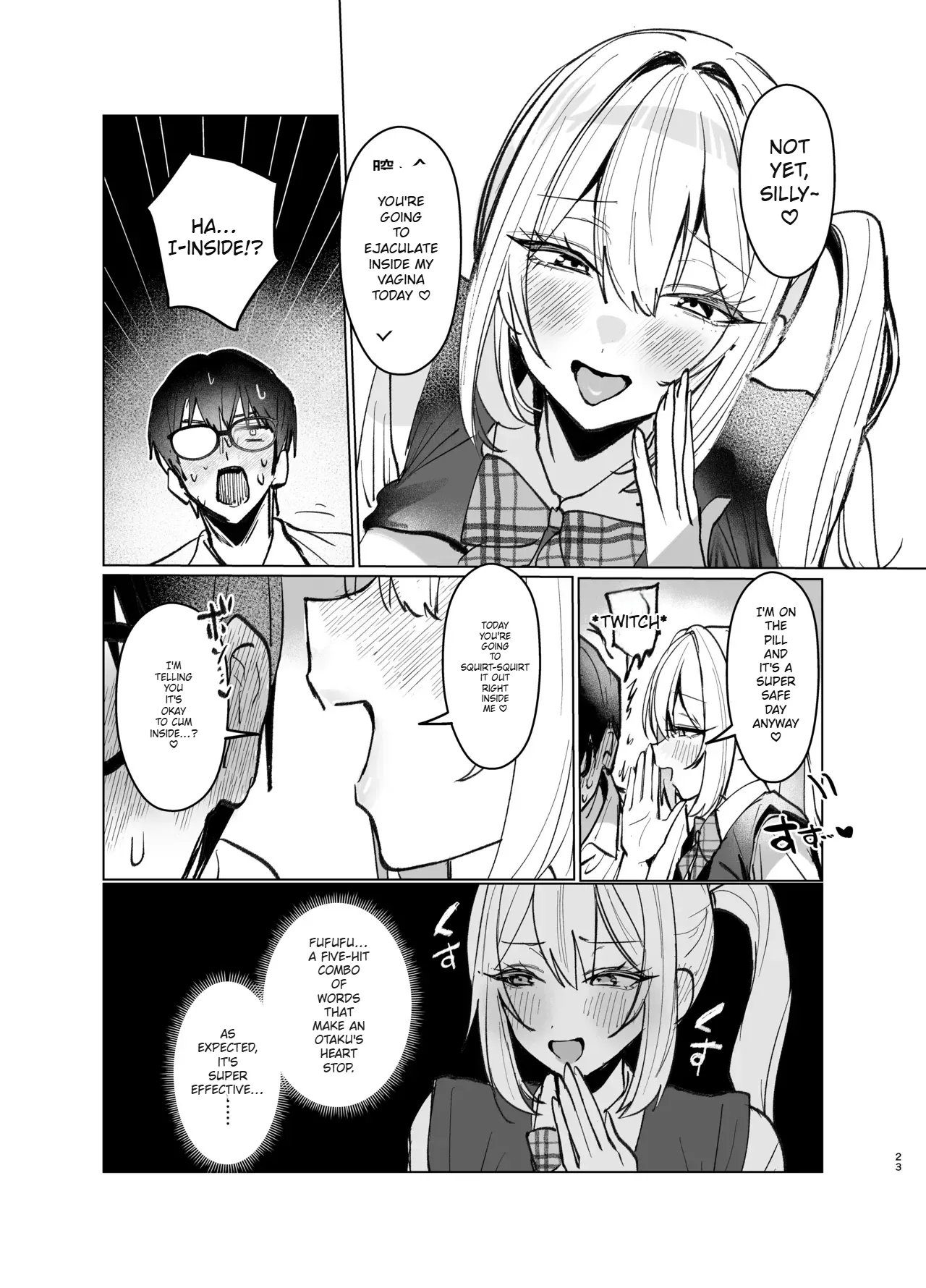 [Gakugakuya-san (Kutsukake)] Ryou Kataomoi ga Minoranai Gyaru-san wa Iramura Chikunii ga Tomaranai! 2 [English] (AI Translated) 图片编号 23